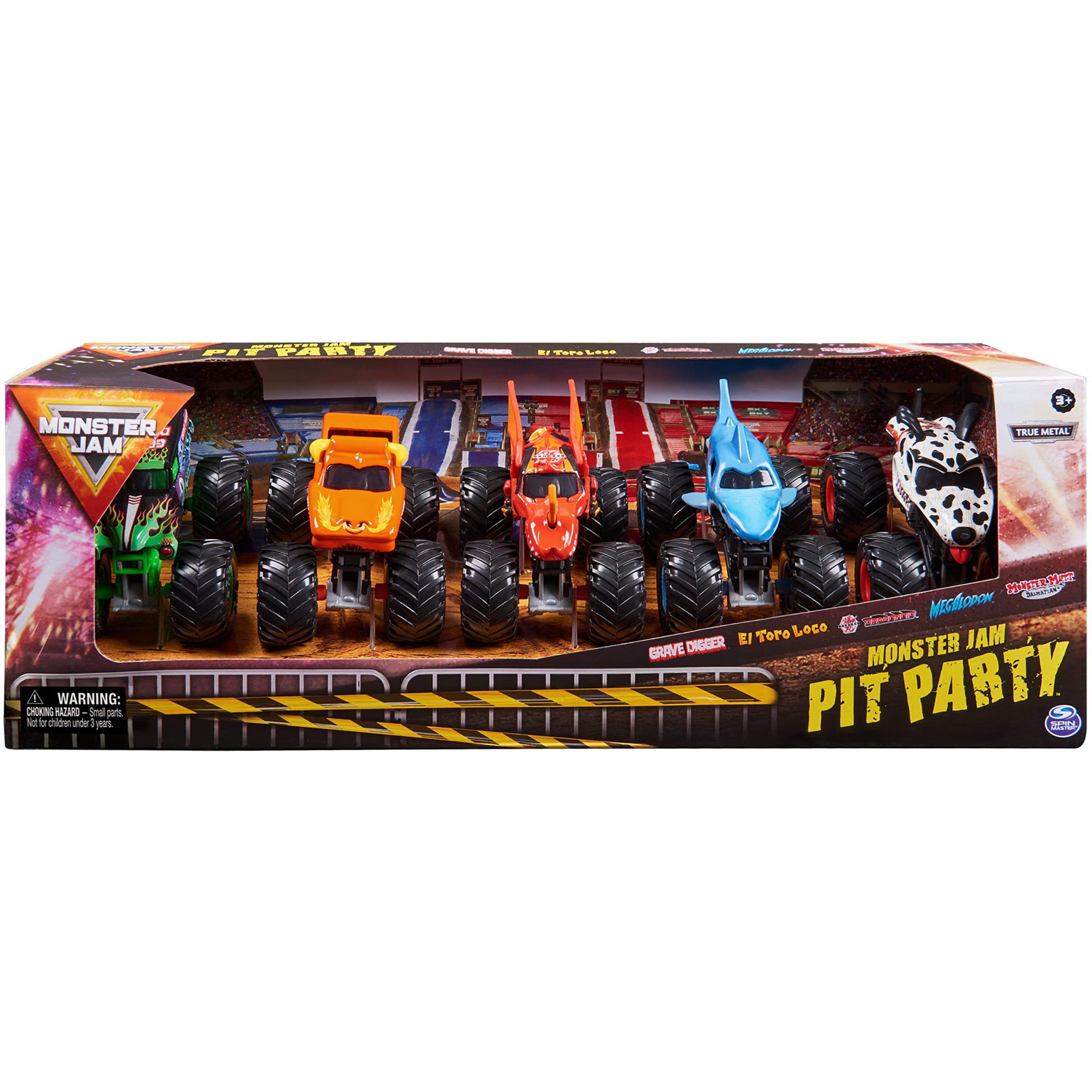 Foto 3 pulgar | Set de 5 Camiones Monstruo Pit Party de Monster Jam a Escala 1:64