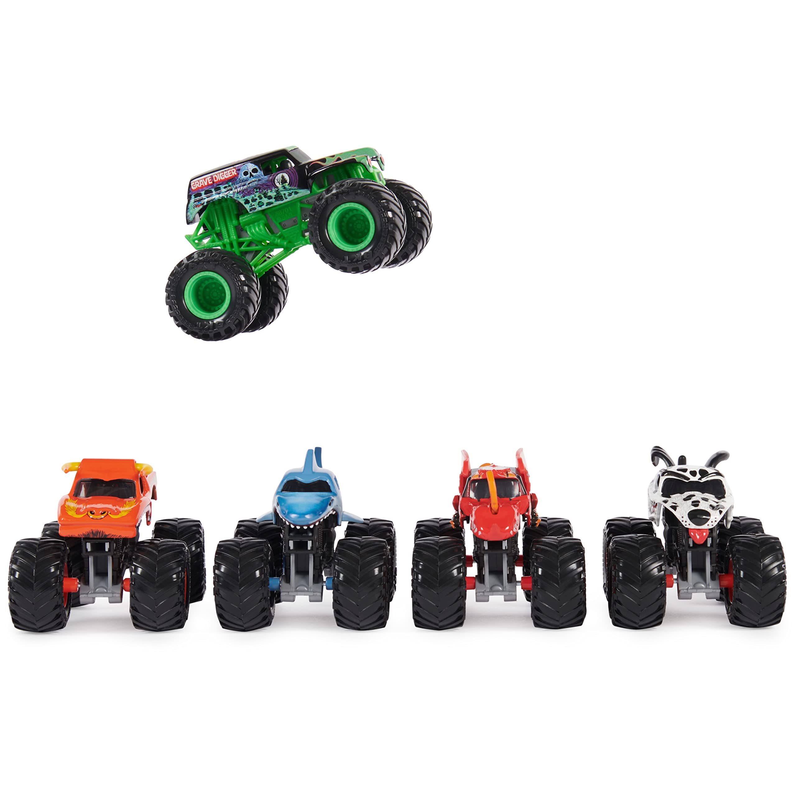 Foto 4 pulgar | Set de 5 Camiones Monstruo Pit Party de Monster Jam a Escala 1:64
