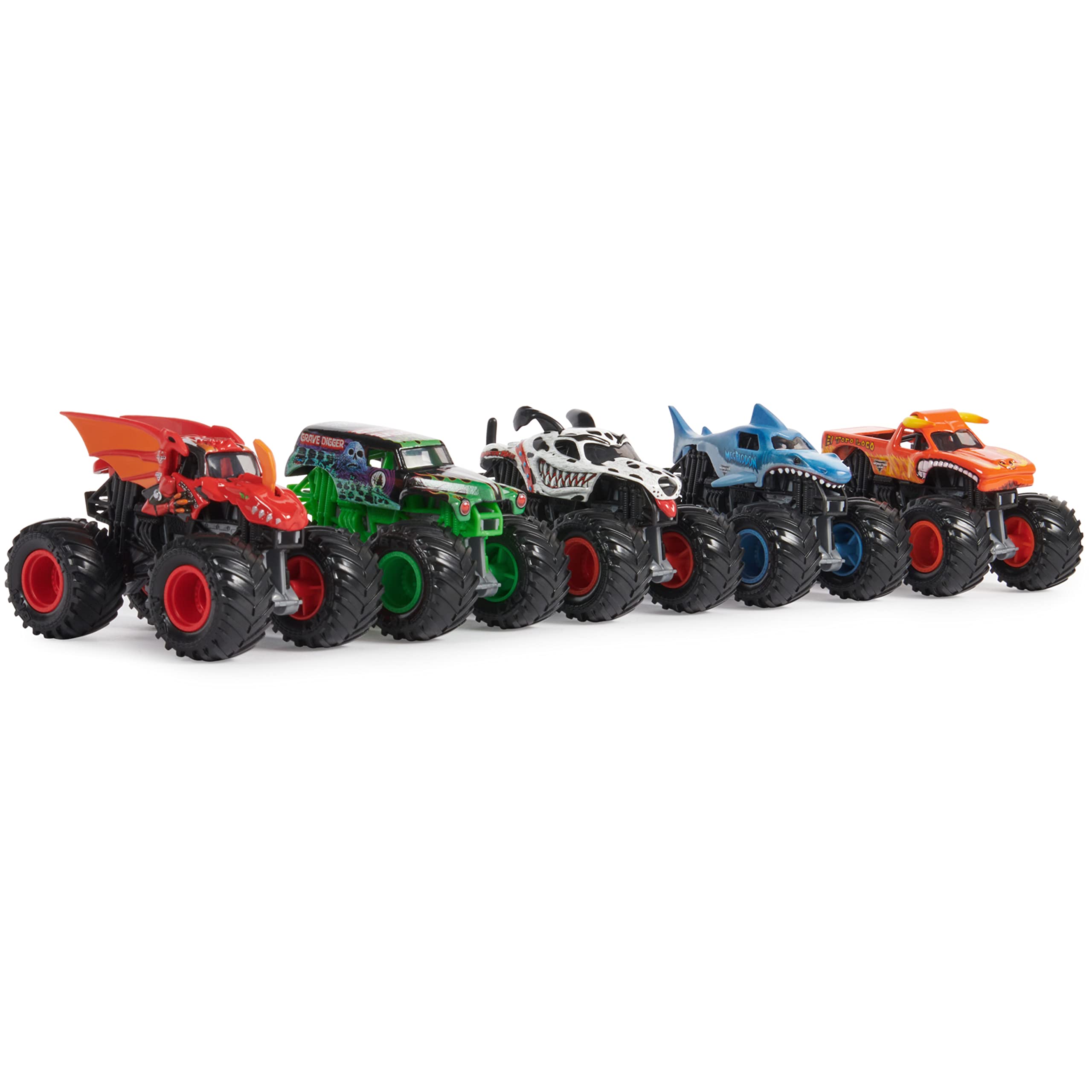 Foto 6 pulgar | Set de 5 Camiones Monstruo Pit Party de Monster Jam a Escala 1:64