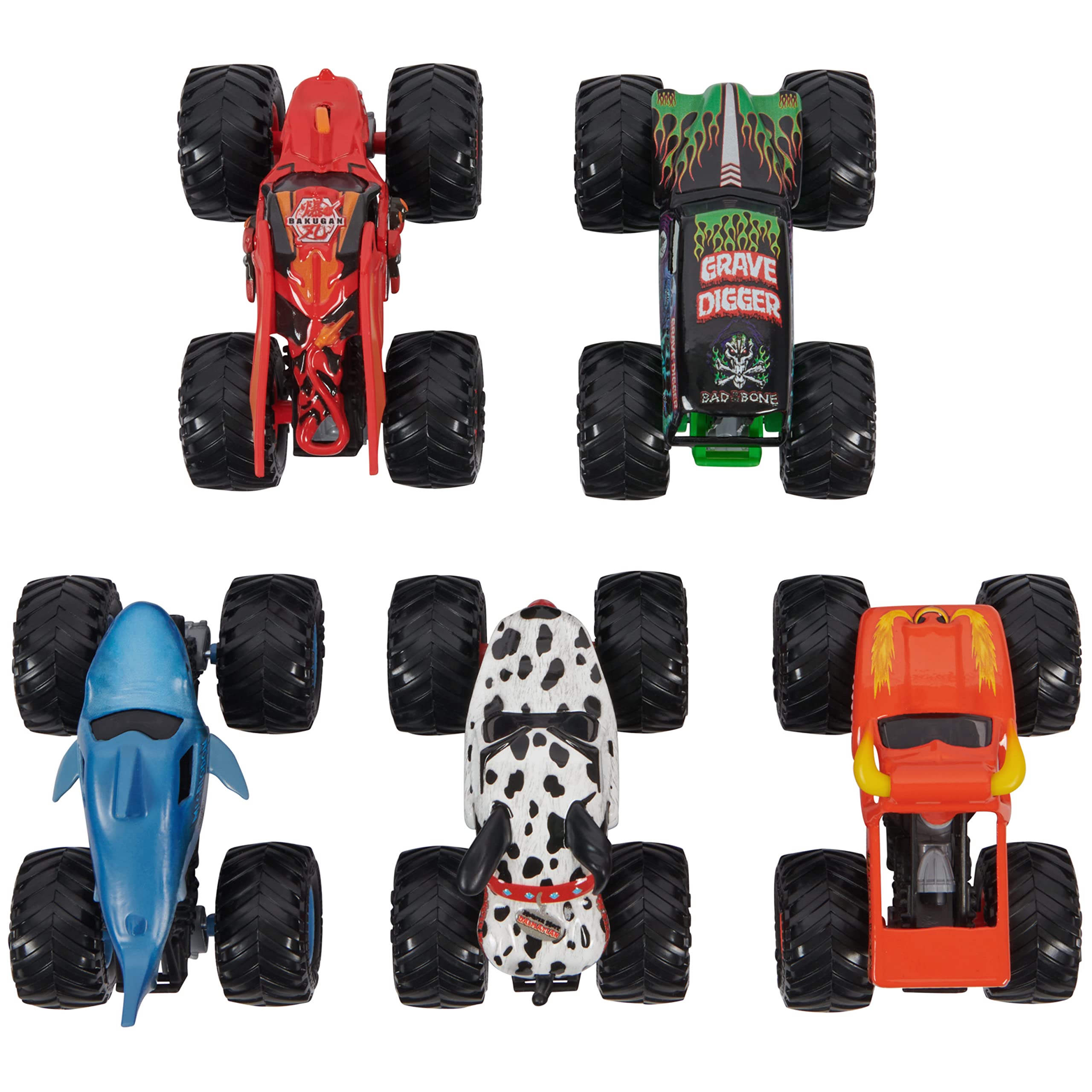 Foto 7 pulgar | Set de 5 Camiones Monstruo Pit Party de Monster Jam a Escala 1:64