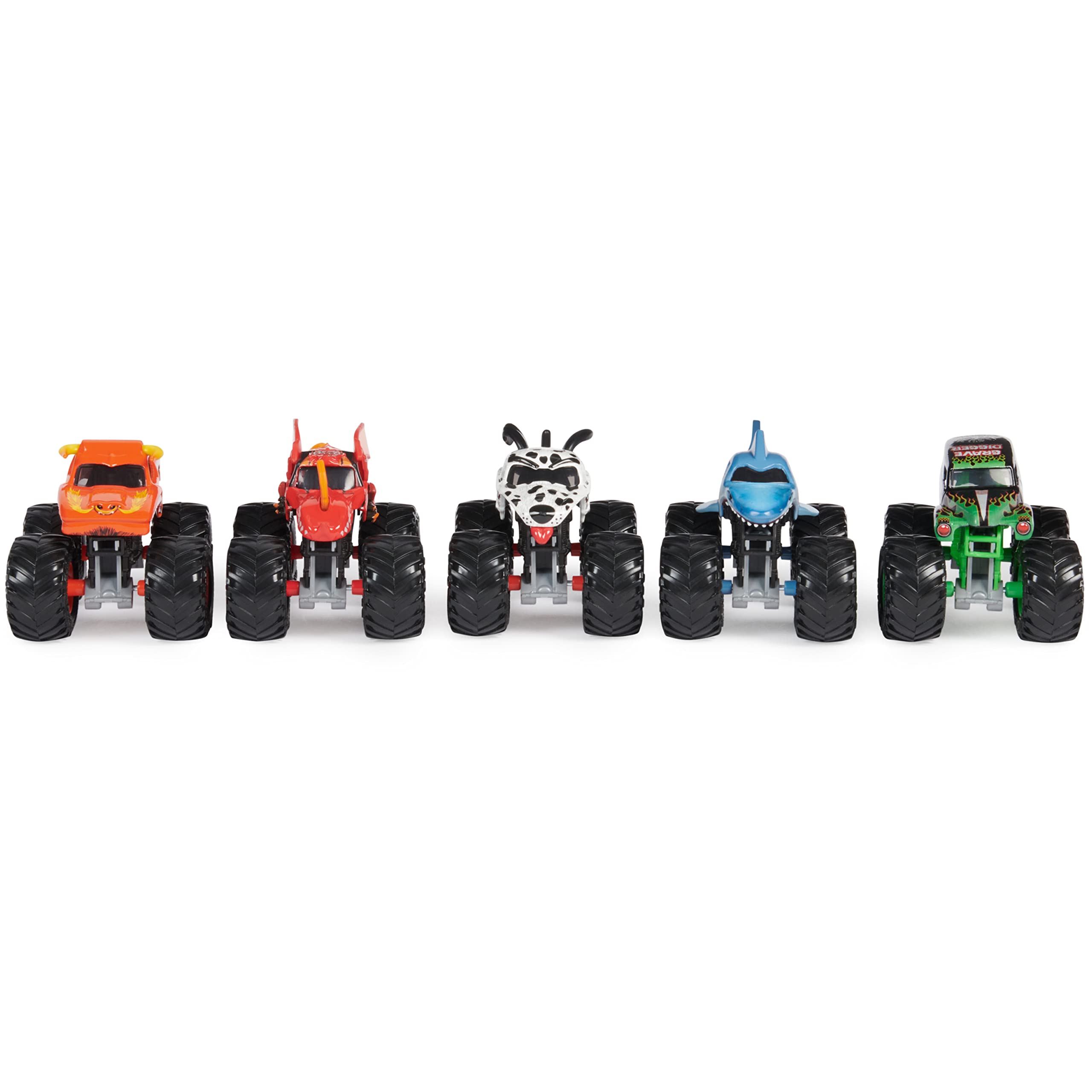Foto 7 | Set de 5 Camiones Monstruo Pit Party de Monster Jam a Escala 1:64