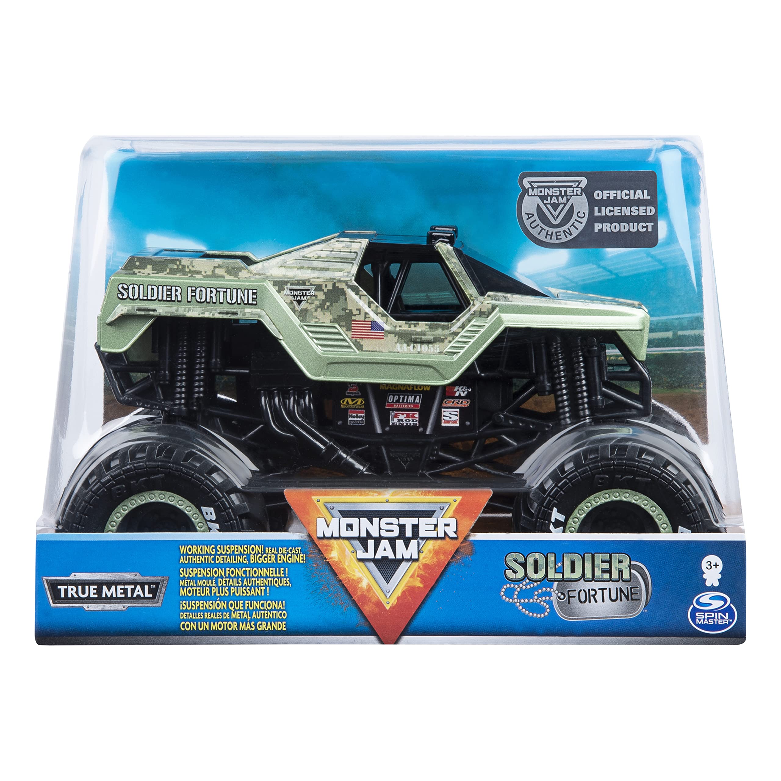 Vehículo Monster Jam Soldier Fortune A Escala 1:24 - Venta Internacional