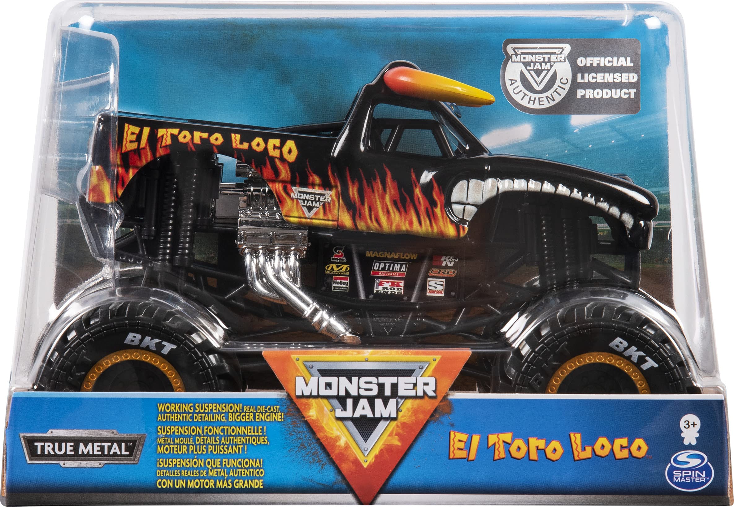 Foto 2 pulgar | Monster Truck Monster Jam El Toro Loco Escala 1:24 - Venta Internacional