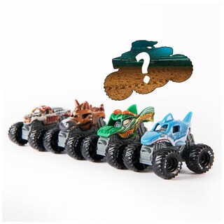 Foto 3 | Toy Monster Jam Mini Paquete De 5 Unidades Con Mystery Truck, Escala 1:87 - Venta Internacional