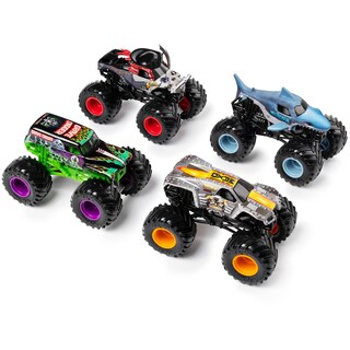 Foto 1 | Pack de 4 Unidades de Monster Jam Land Vs. Sea Monster Trucks - Venta Internacional
