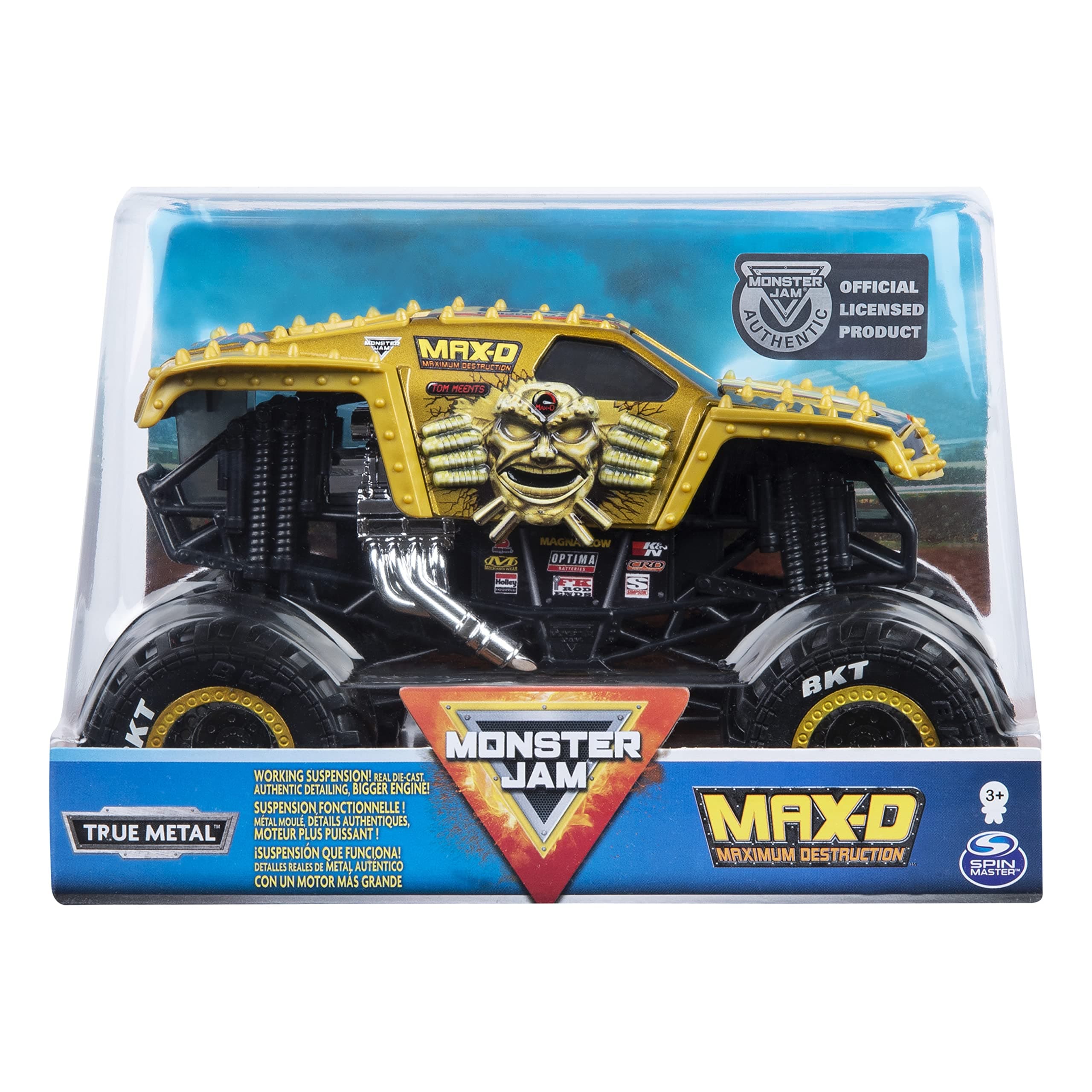 Toy Monster Truck Monster Jam, Escala Oficial Max D 1:24 - Venta Internacional $790