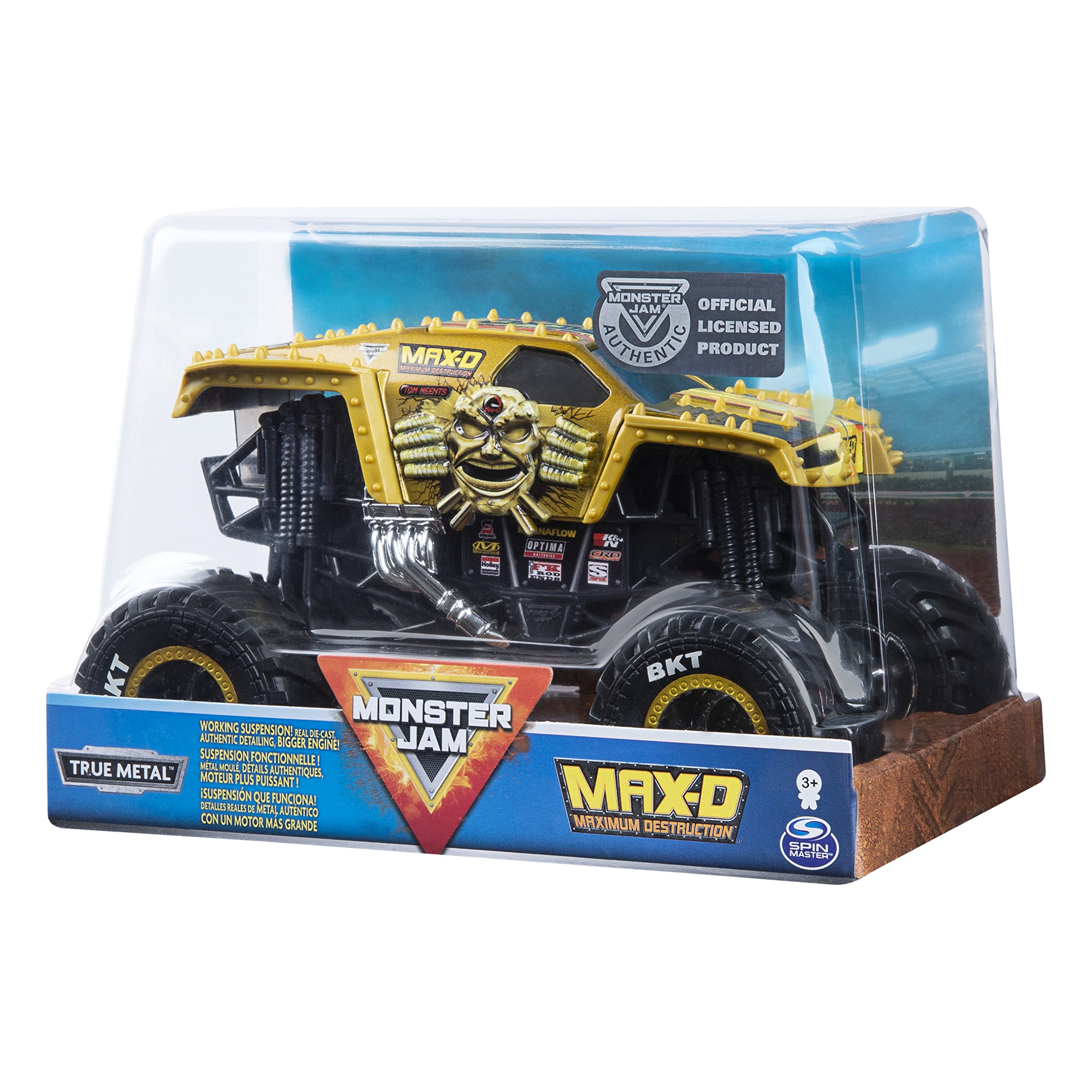 Foto 3 pulgar | Toy Monster Truck Monster Jam, Escala Oficial Max D 1:24 - Venta Internacional