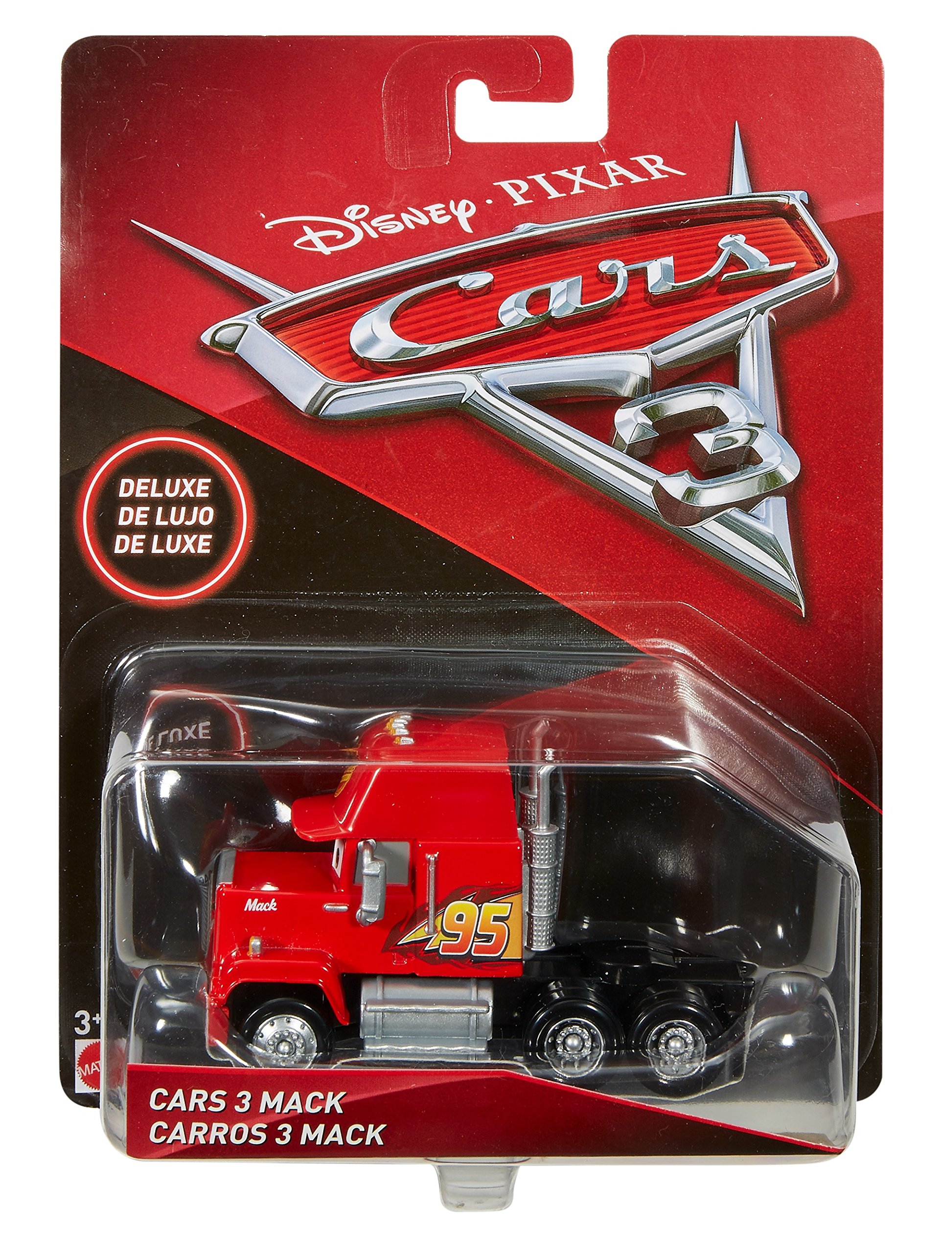 Foto 7 pulgar | Juguete Disney Cars Deluxe Mack Fundido A Presión Escala 1:55 para Niños