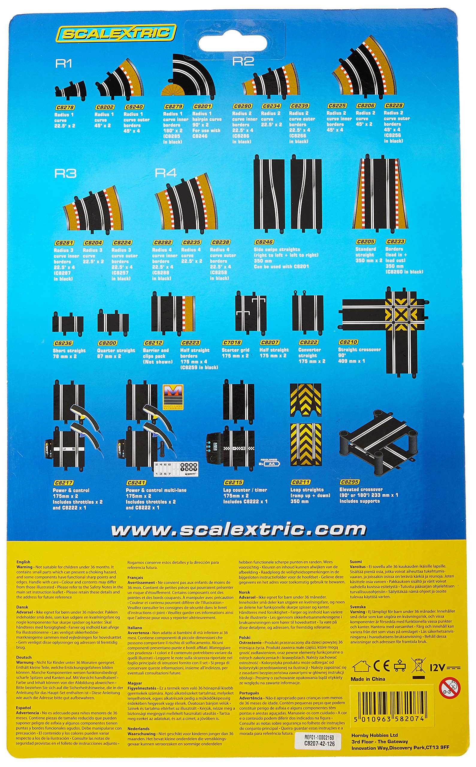 Foto 3 pulgar | Track Scalextric C8207 Semirrecto 17,15 cm - Venta Internacional