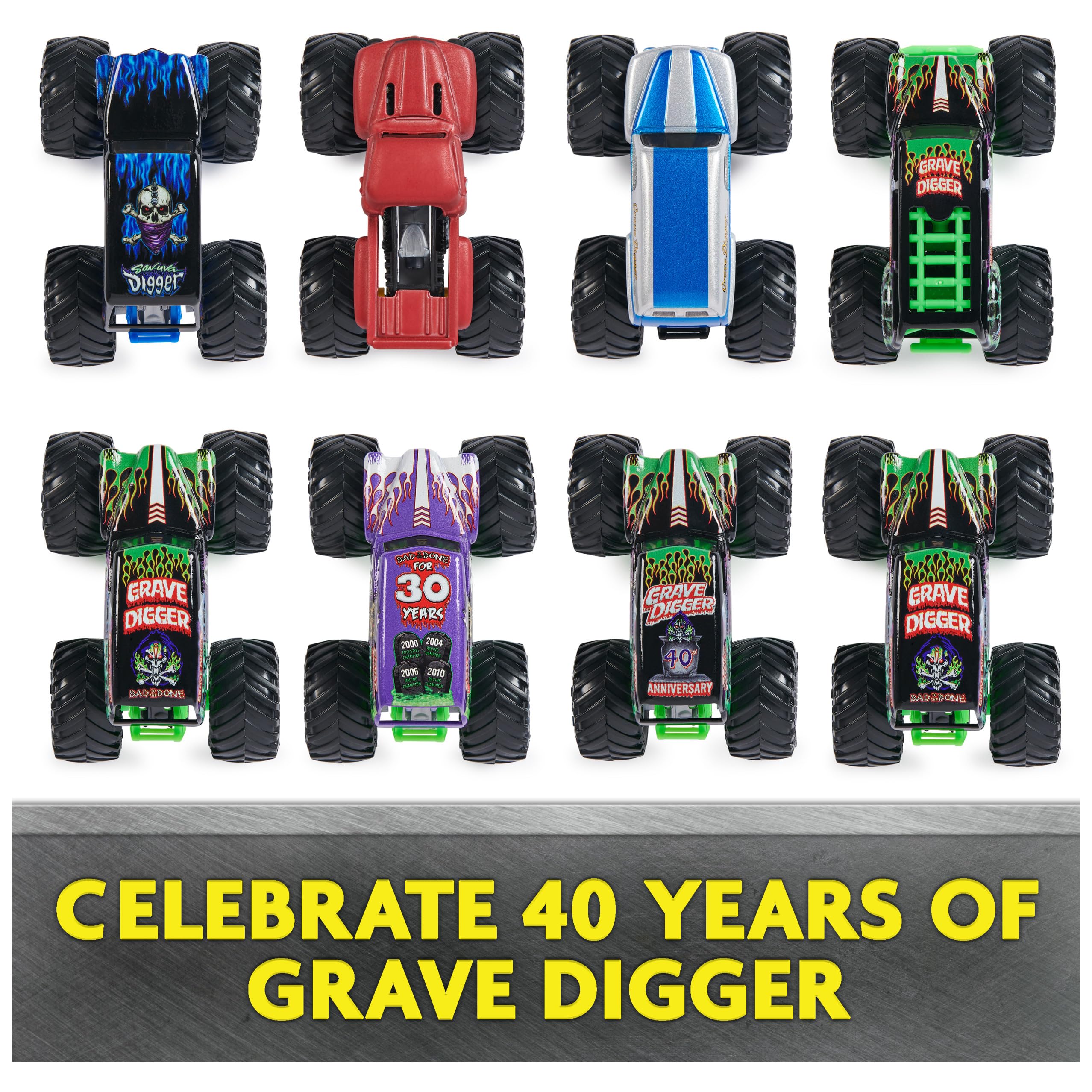 Foto 5 pulgar | Set de Carros Monster Jam Grave Digger -Venta Internacional