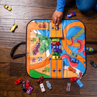 Foto 5 | Tapete de Juego y Rampa para Coche Hot Wheels Zipbin Ramp It Up 21 X 21 - Venta Internacional