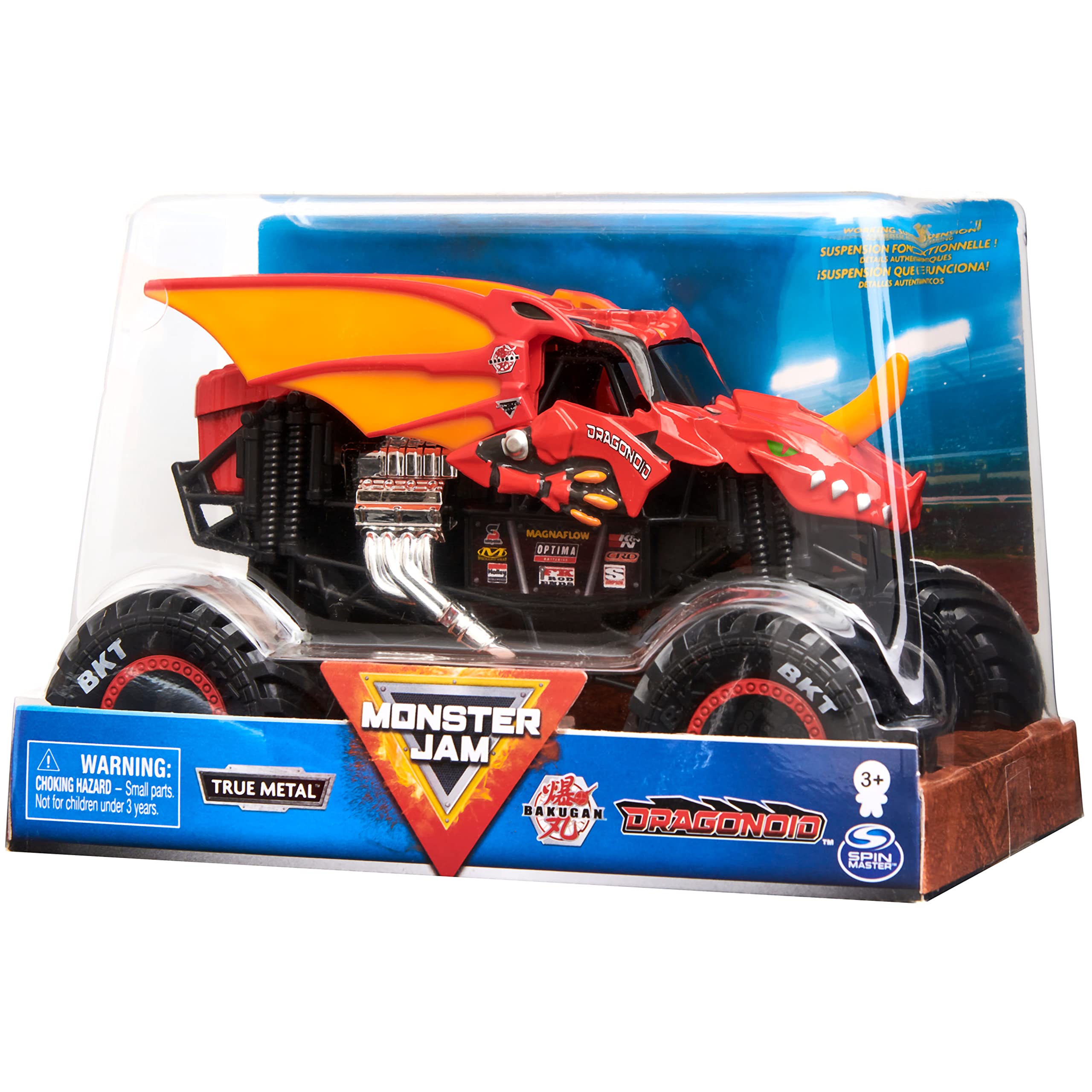 Foto 5 | Vehículo coleccionable Monster Jam Bakugan Dragonoid 1:24 Fundido a Presión