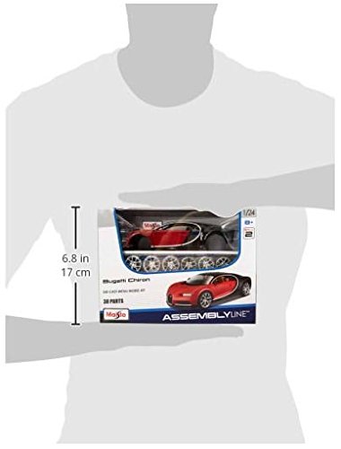 Foto 7 pulgar | Maqueta de Coche Fundido Maisto 1:24 Línea de Montaje Bugatti Chiron - Venta Internacional