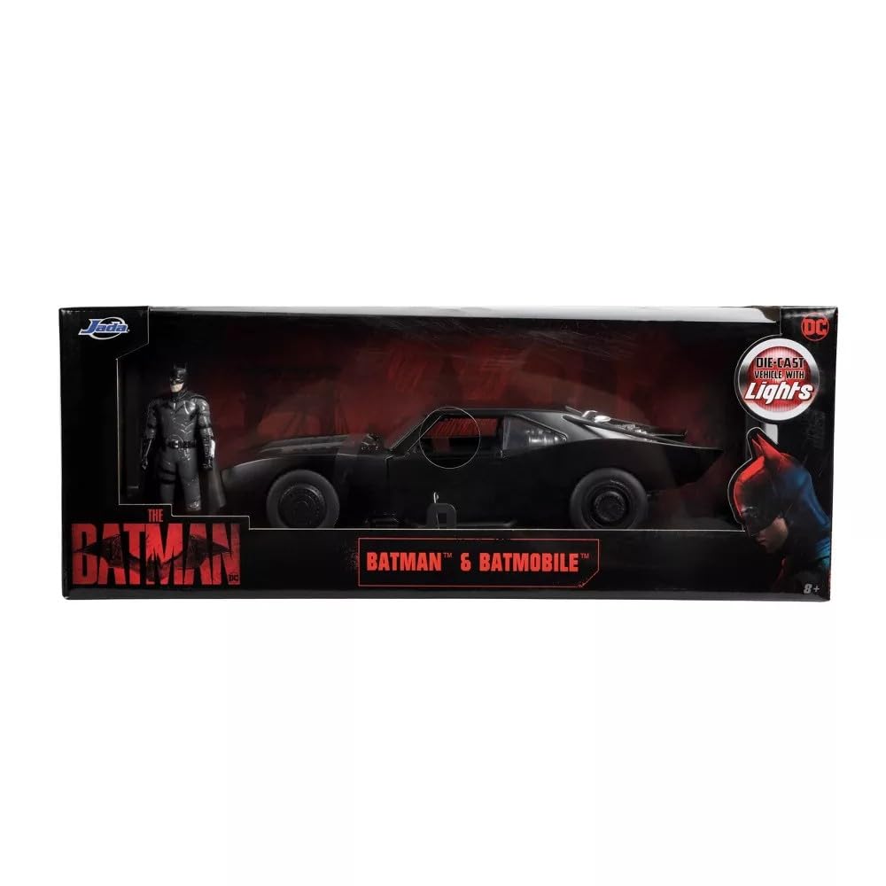Foto 2 pulgar | Vehículo de Juguete Batimóvil Toy Jada Toys DC Comics The Batman 1:18 con Luces - Venta Internacional
