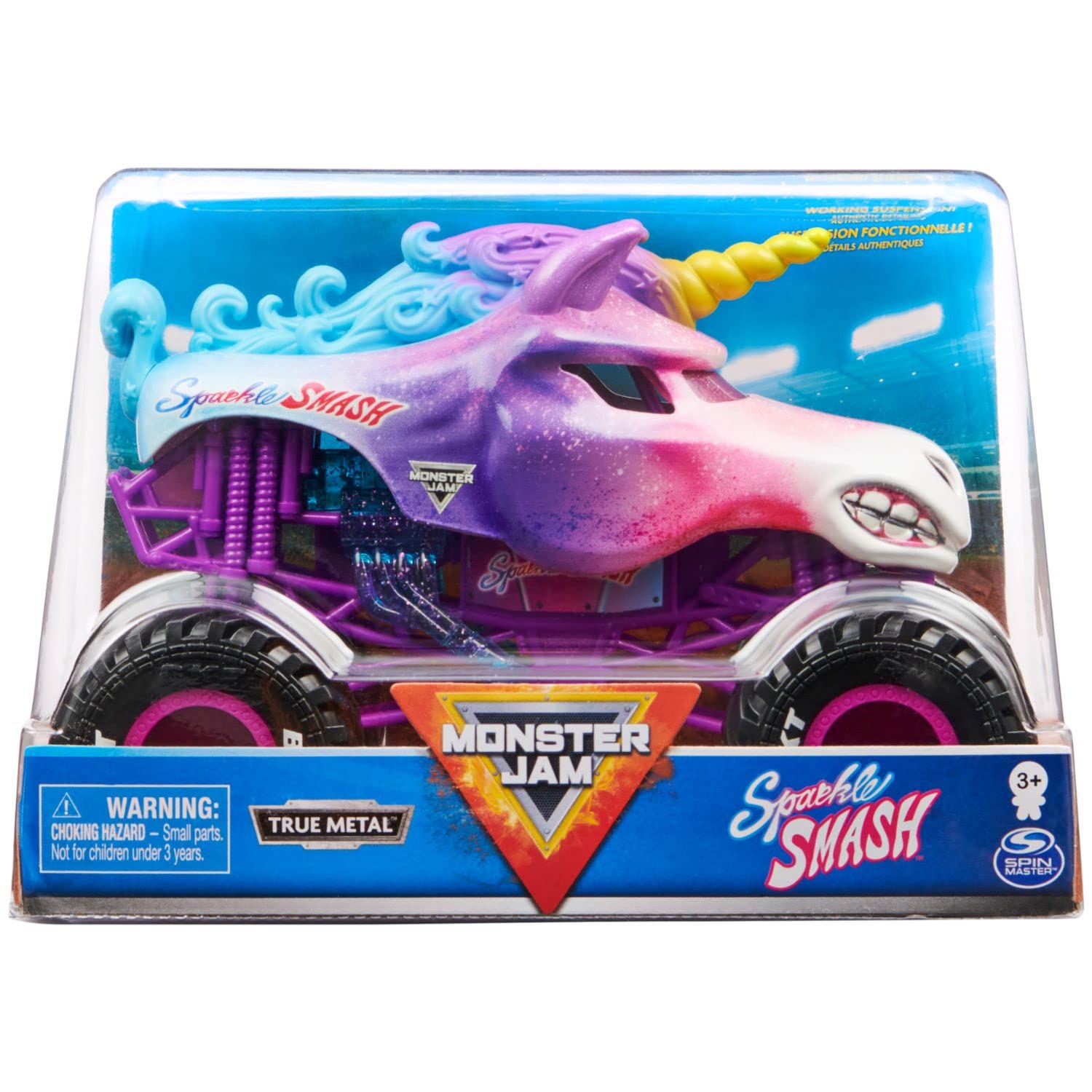 Foto 2 pulgar | Vehículo de Coleccionista Monster Jam Sparkle Smash 1:24 - Venta Internacional