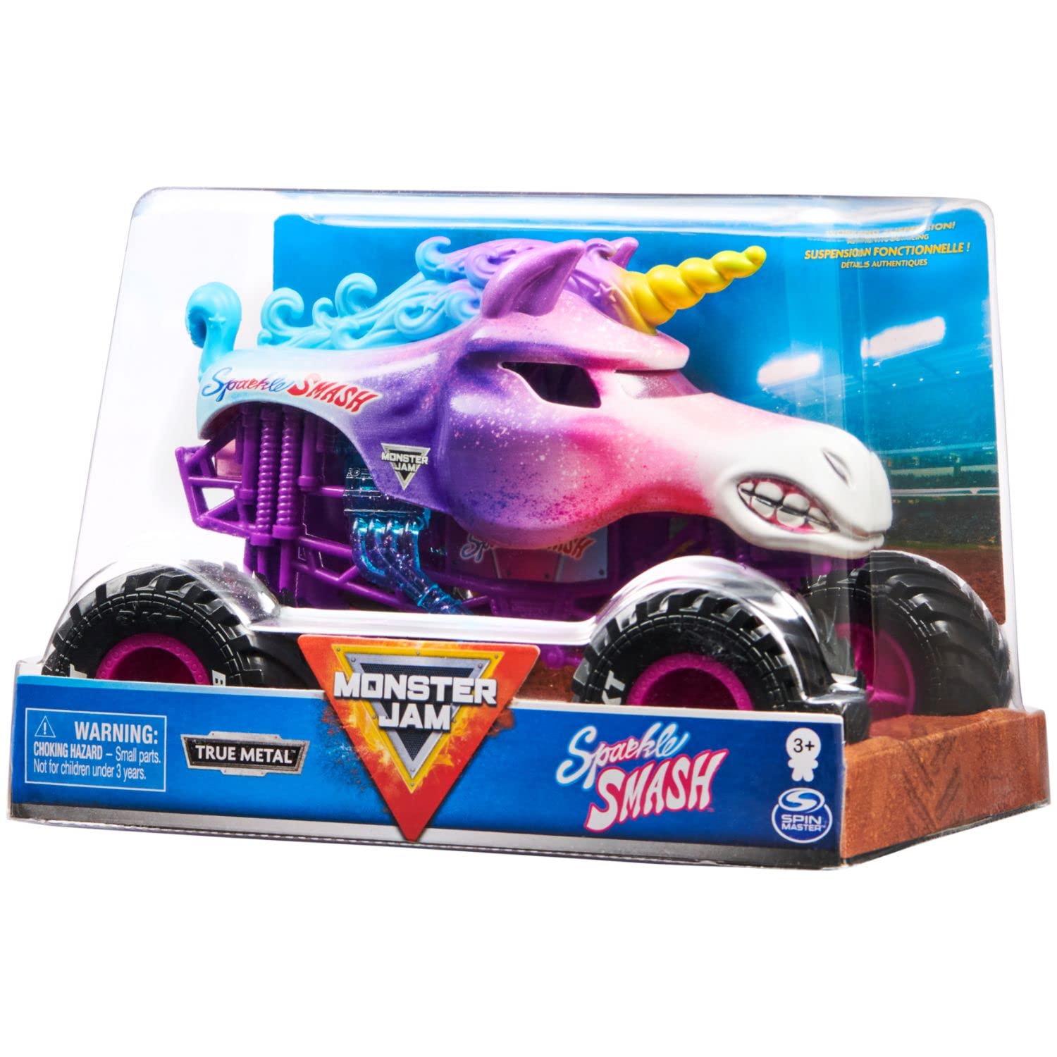 Foto 5 pulgar | Vehículo de Coleccionista Monster Jam Sparkle Smash 1:24 - Venta Internacional