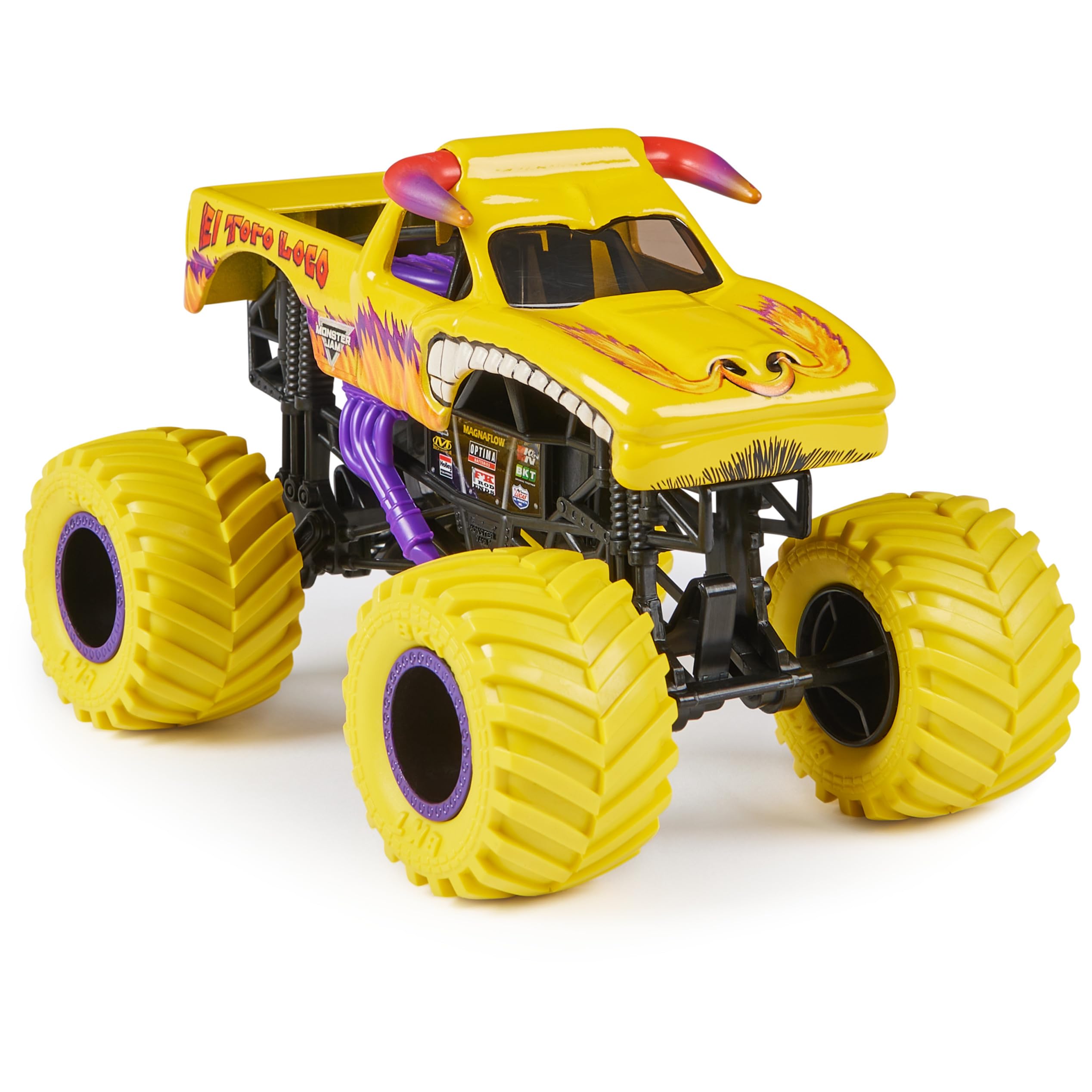 Foto 3 pulgar | Camión Monster Jam El Toro Loco 1:24 de Colección Fundido a Presión - Venta Internacional