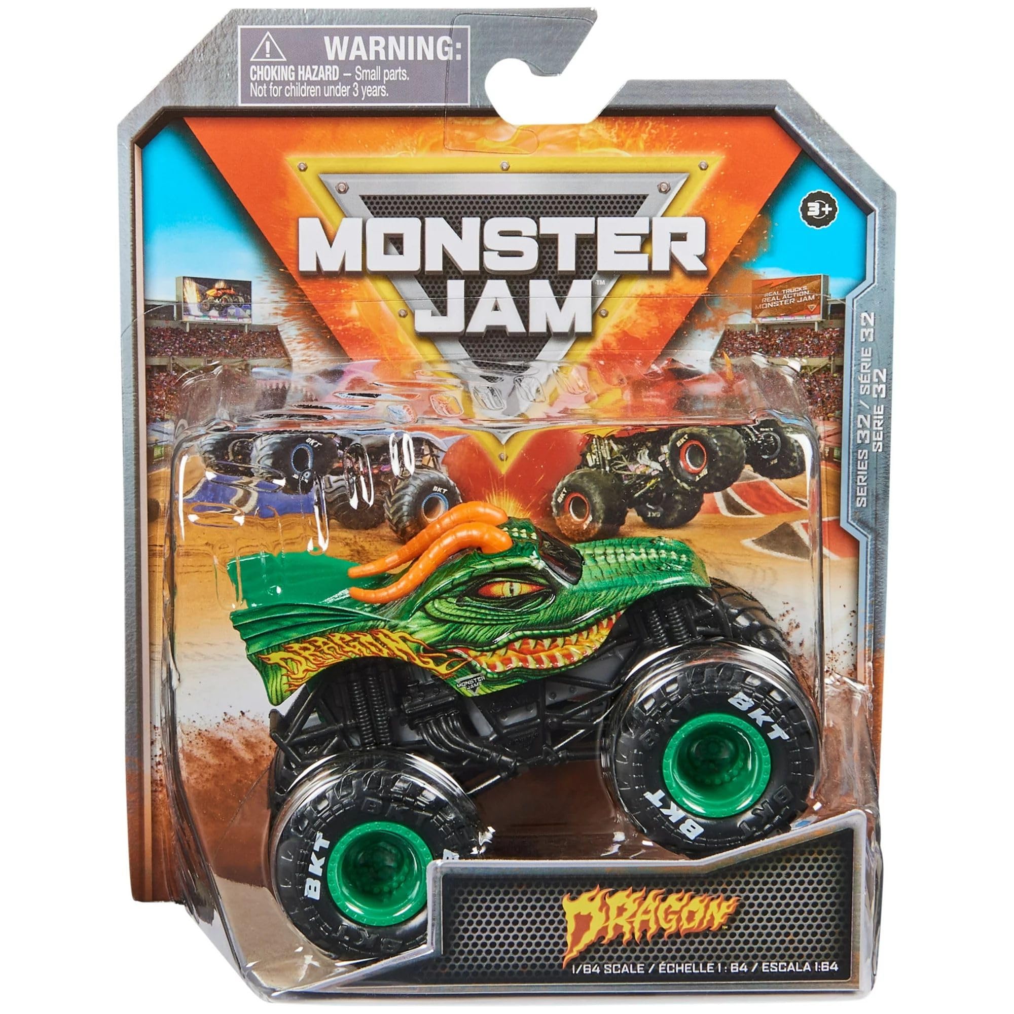 Foto 2 pulgar | Camión Fundido Monster Jam 2023 Spin Master 1:64 Dragon - Venta Internacional