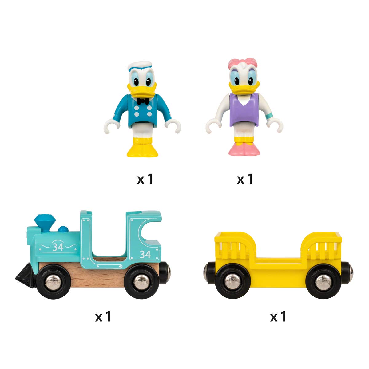 Foto 8 pulgar | Set de Tren de Juguete Brio Disney Mickey Donald Daisy Duck - Venta Internacional