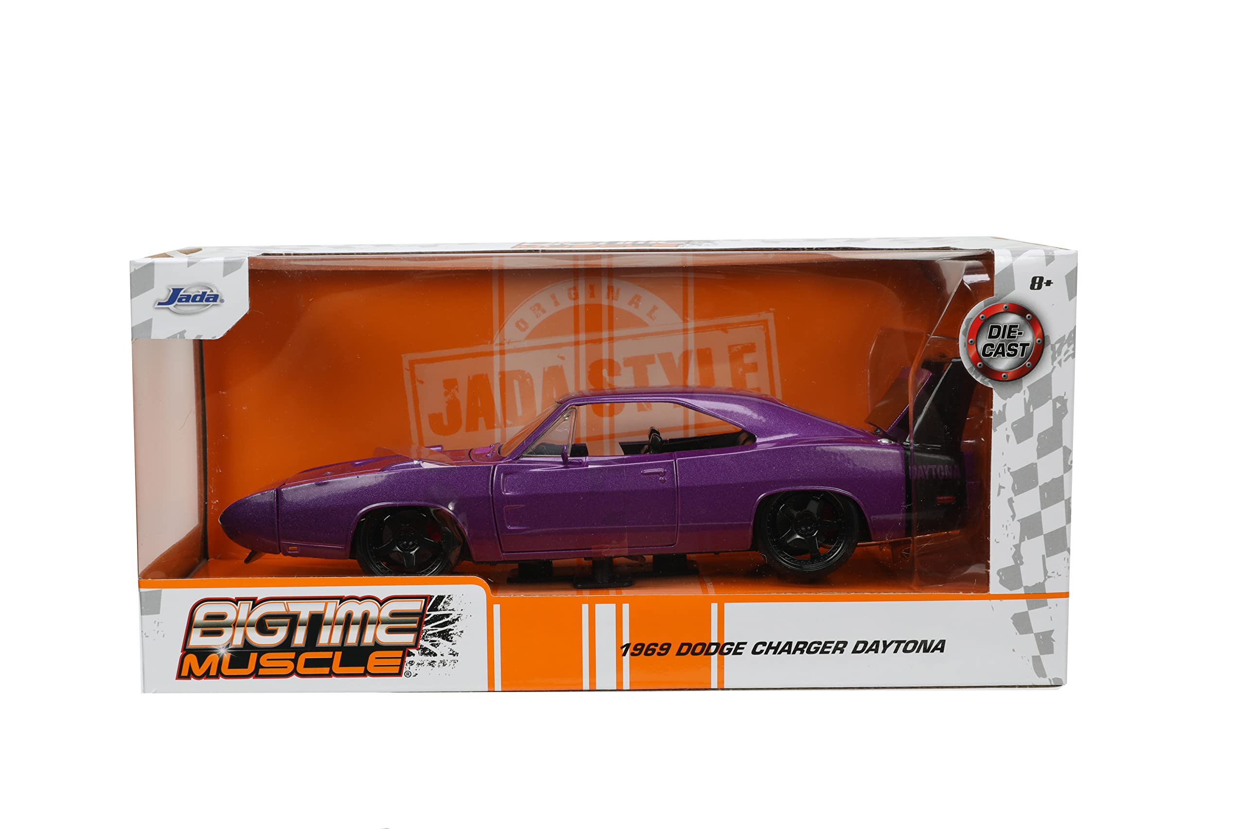 Foto 3 pulgar | Coche Fundido a Presión Jada Toys Big Time Muscle 1969 Dodge Charger 1:24 - Venta Internacional