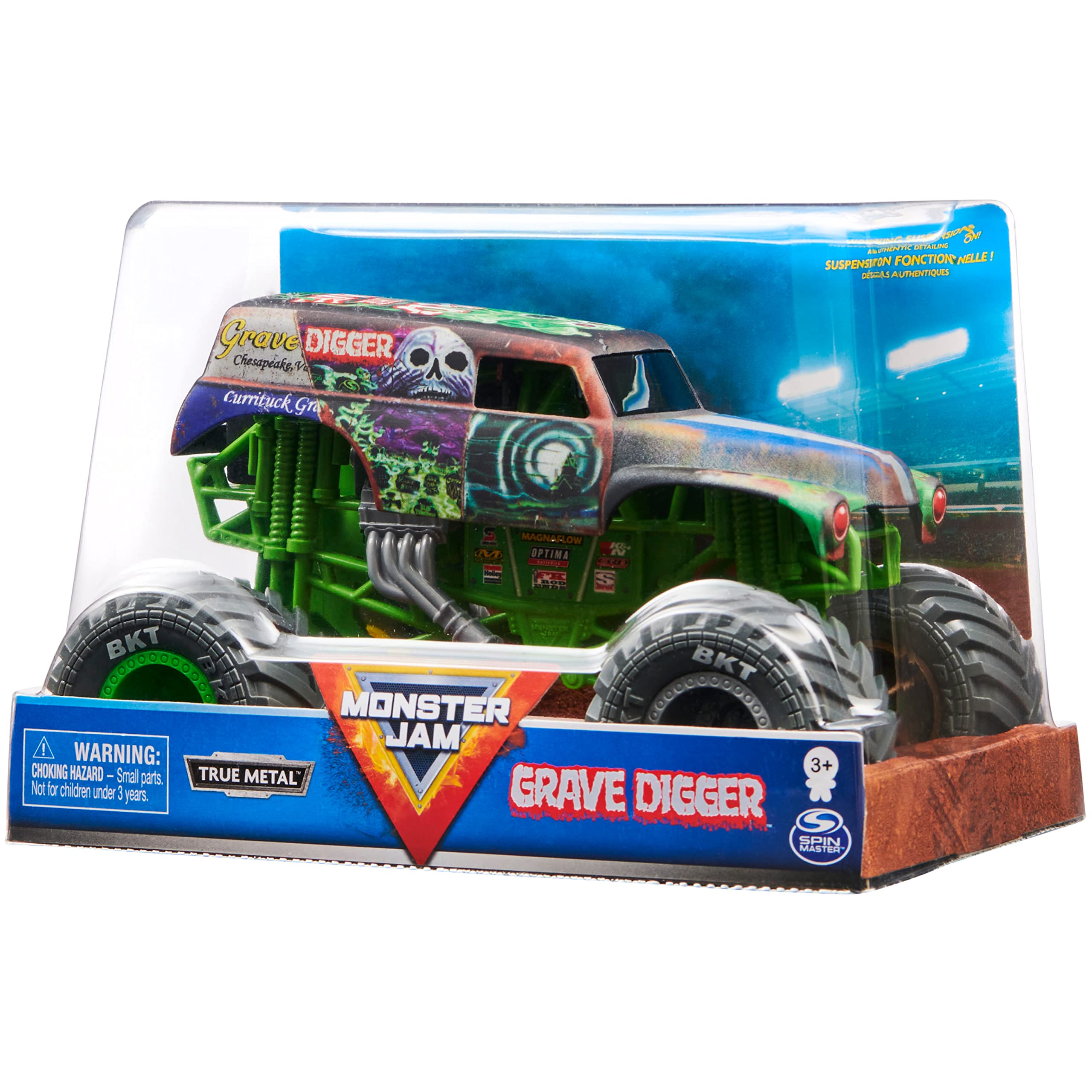 Foto 5 pulgar | Vehículo Monster Jam Grave Digger 1:24 - Venta Internacional