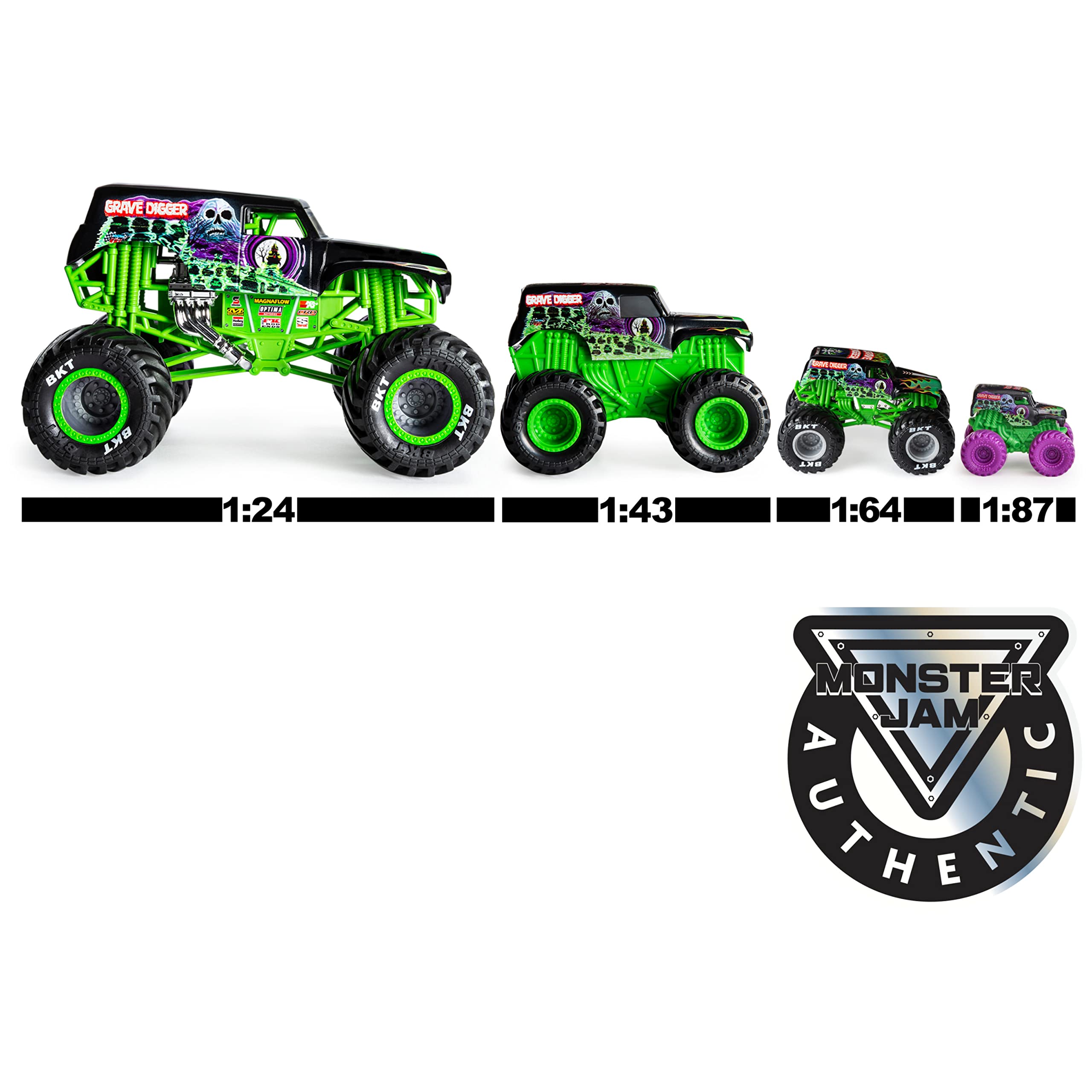 Foto 7 pulgar | Vehículo Monster Jam Grave Digger 1:24 - Venta Internacional