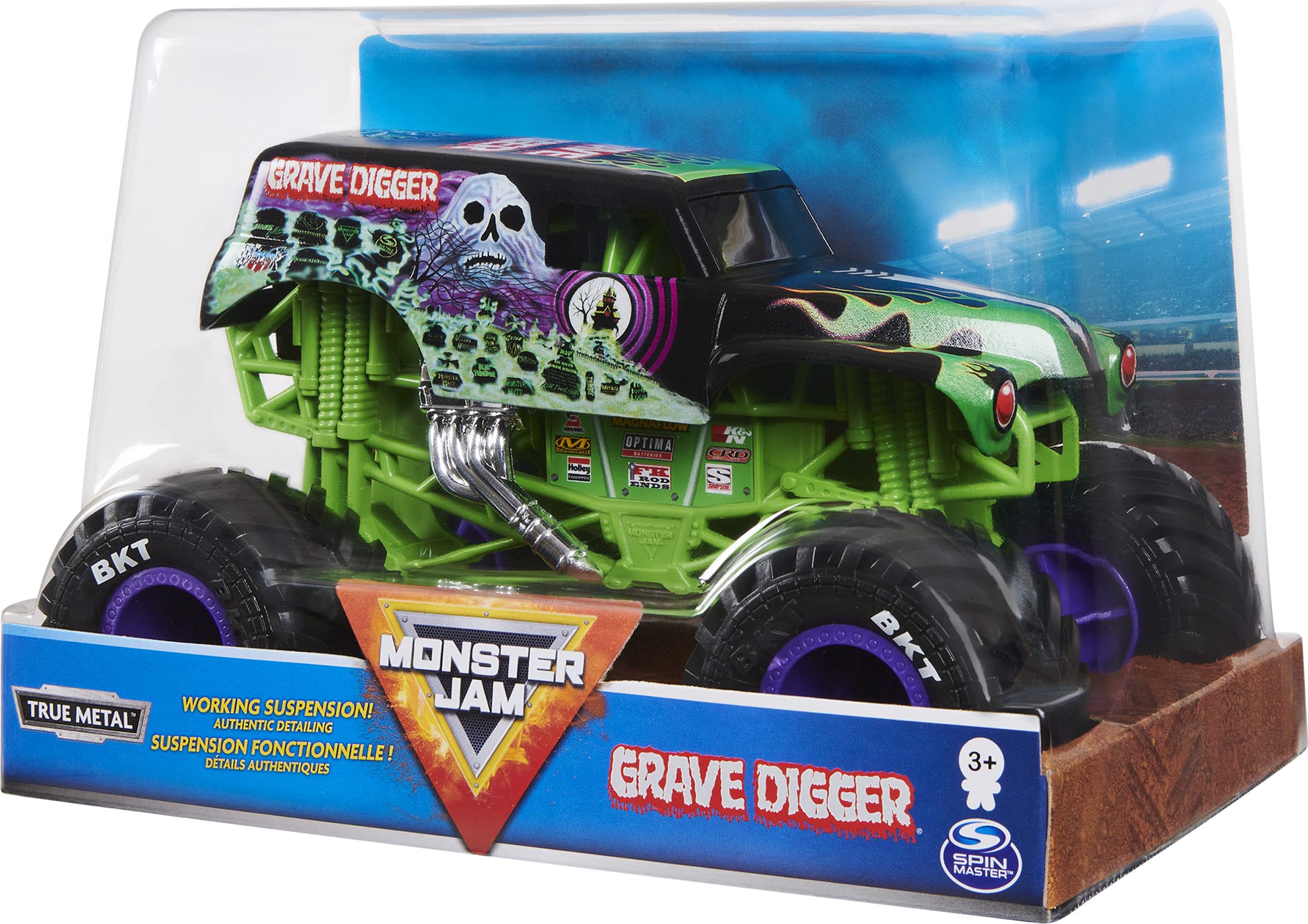 Foto 6 pulgar | Monster Truck Monster Jam Grave Digger Escala 1:24 - Venta Internacional
