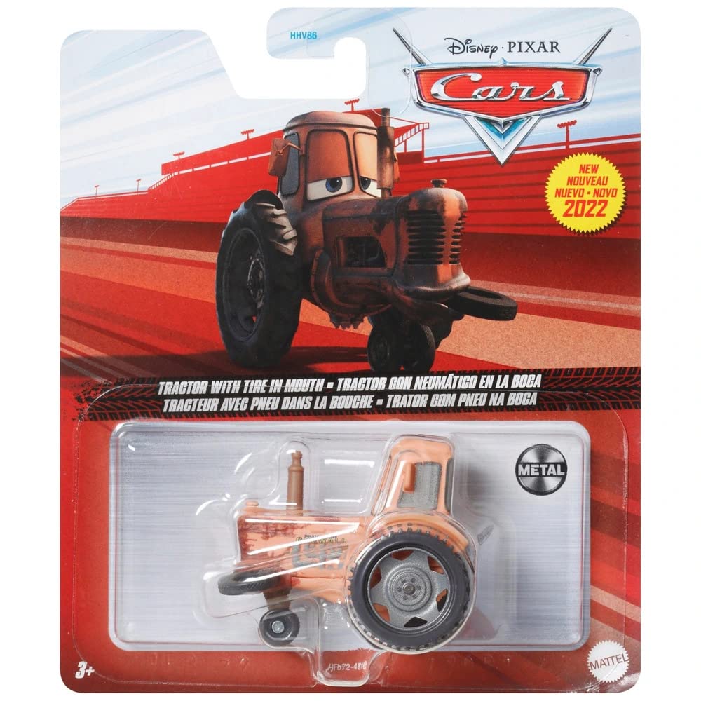Foto 5 pulgar | Tractor Pixar de Juguete Disney Cars con Neumático en la Boca de Metal 1:55 - Venta Internacional