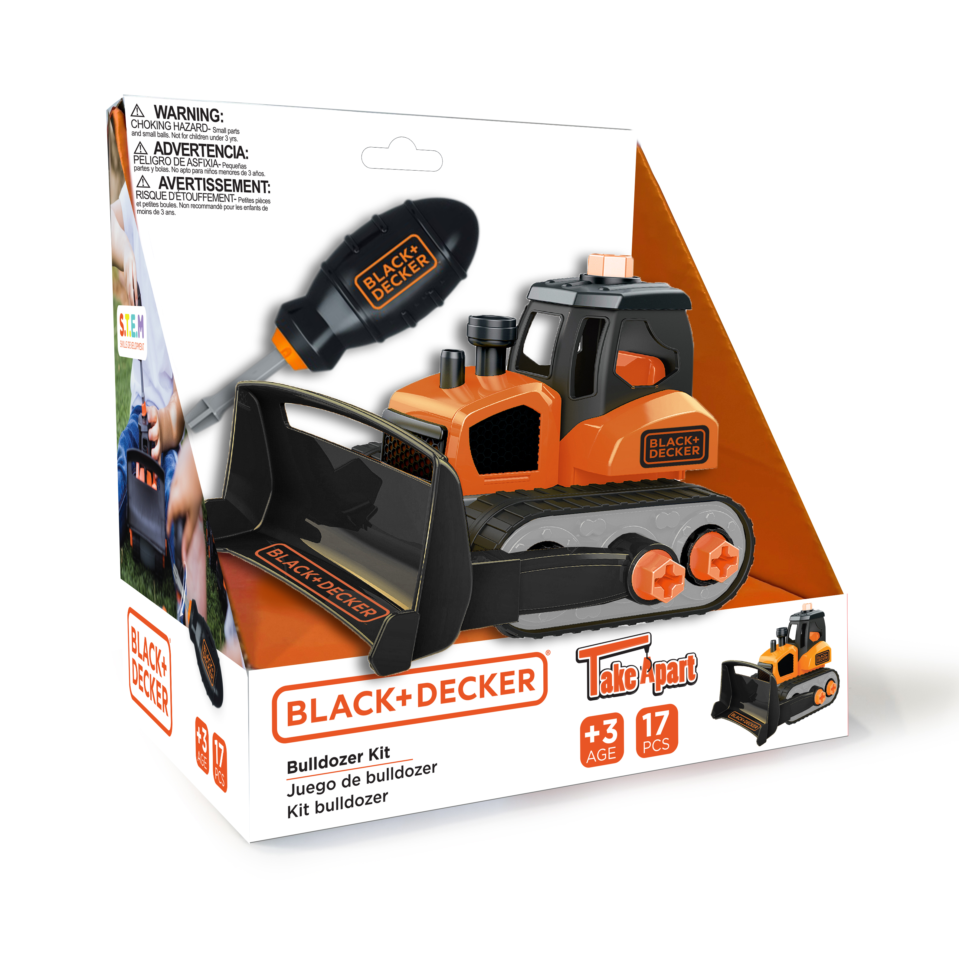 Foto 2 pulgar | Camión Topadora Construcción Black+decker Take Apart Classic