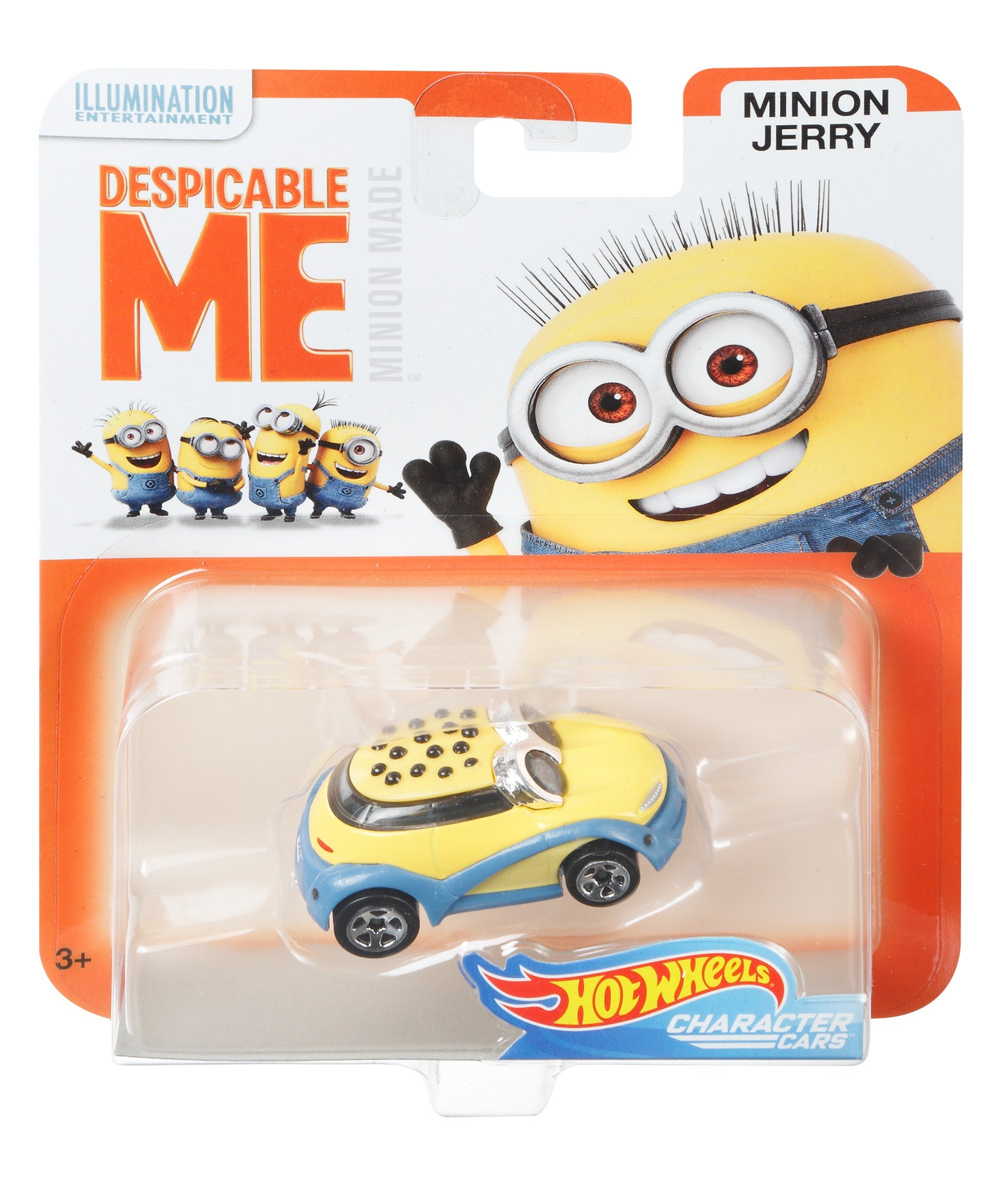 Foto 4 | Vehículo de Juguete Hot Wheels Despicable Me Minion Jerry A Escala 1:64 - Venta Internacional