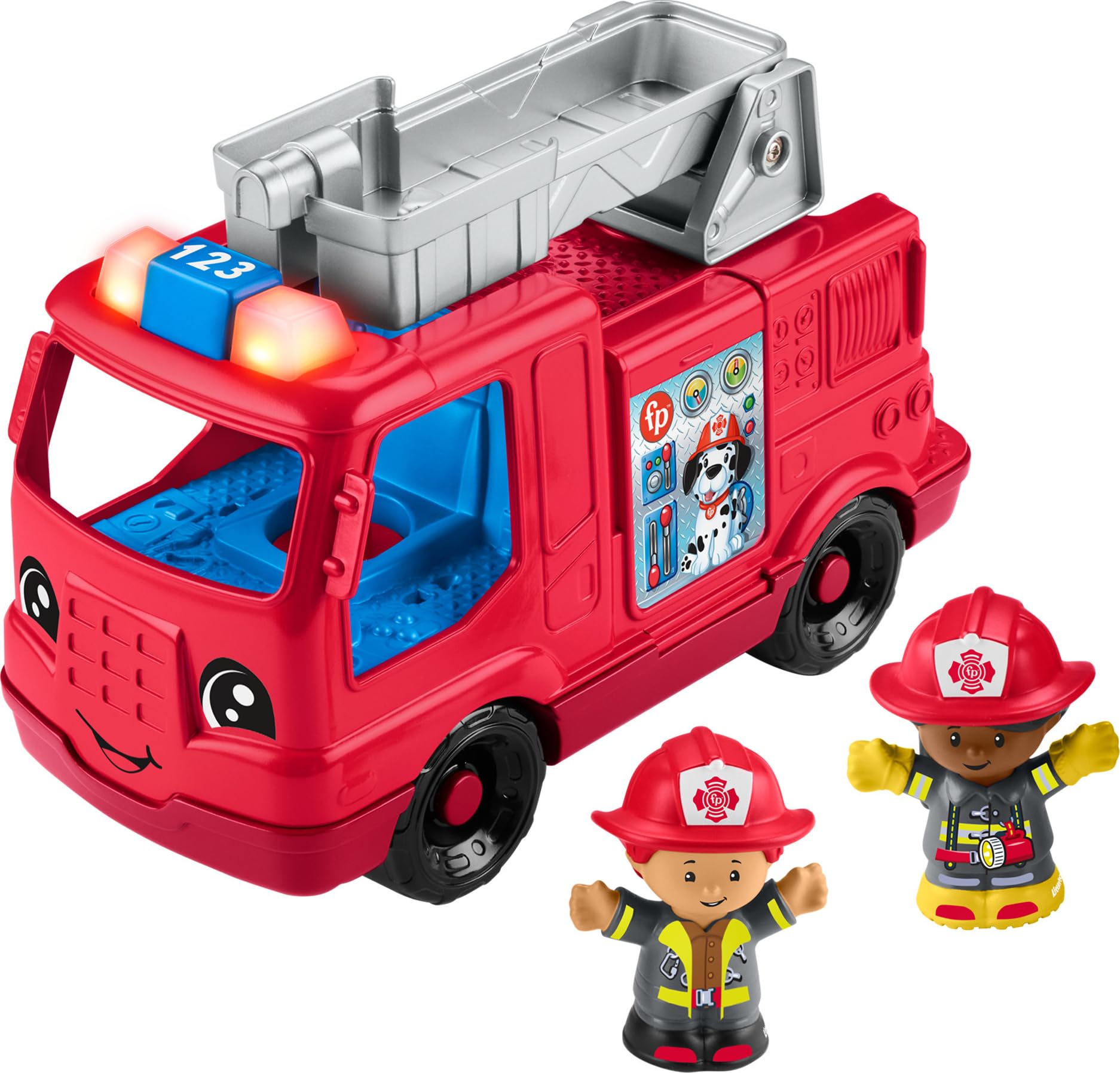 Camión de Bomberos Fisher-Price Little People con Luces y Sonidos para Niños de 1 o Más Años