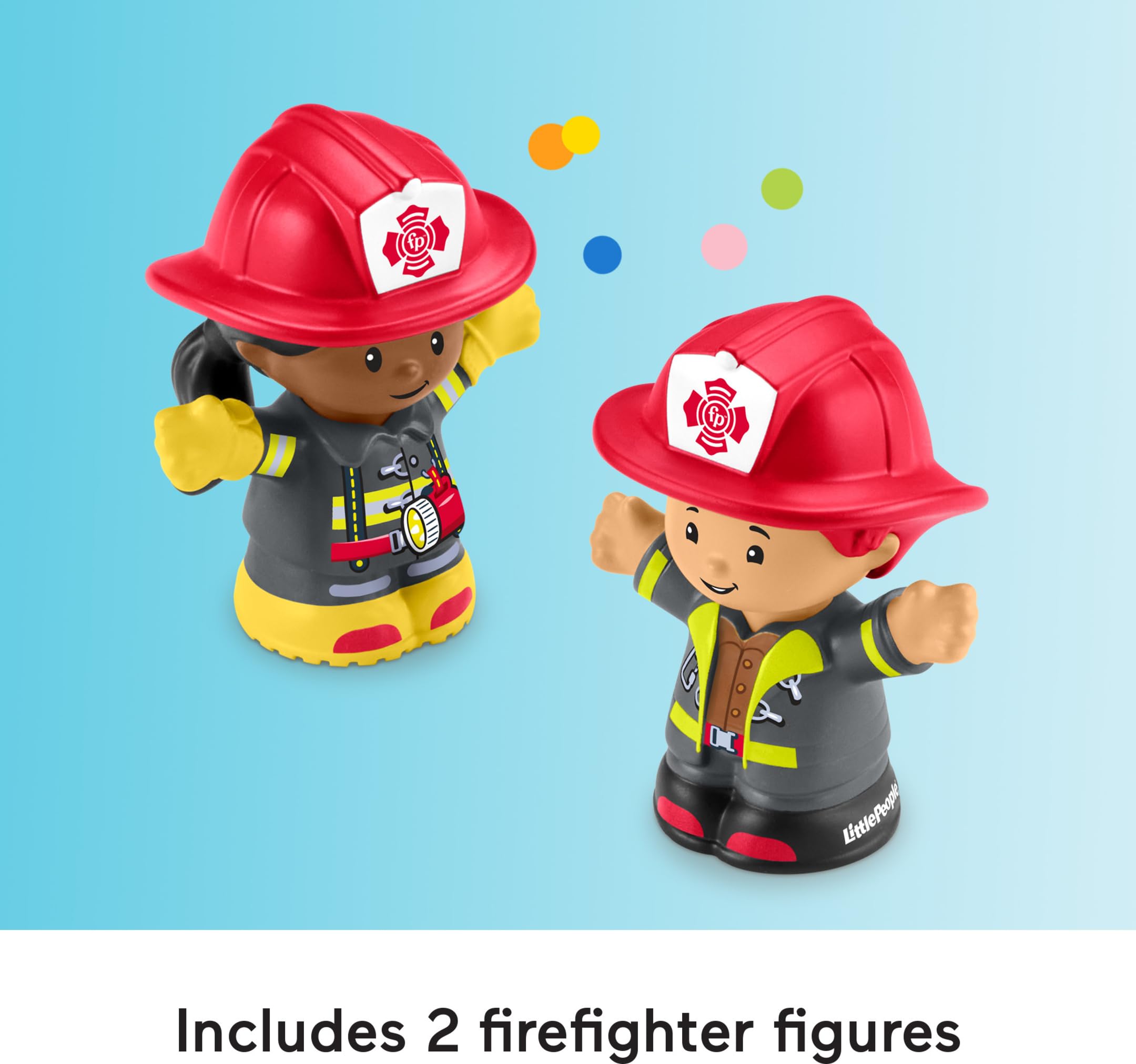 Foto 6 pulgar | Camión de Bomberos Fisher-Price Little People con Luces y Sonidos para Niños de 1 o Más Años