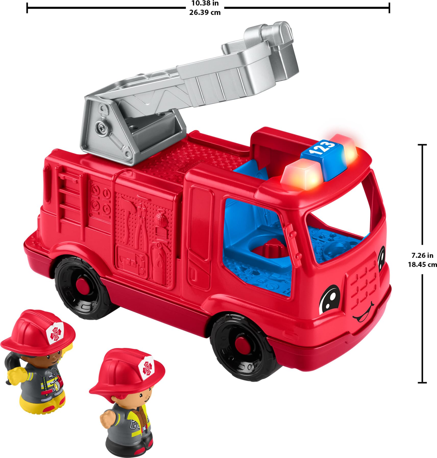 Foto 7 pulgar | Camión de Bomberos Fisher-Price Little People con Luces y Sonidos para Niños de 1 o Más Años