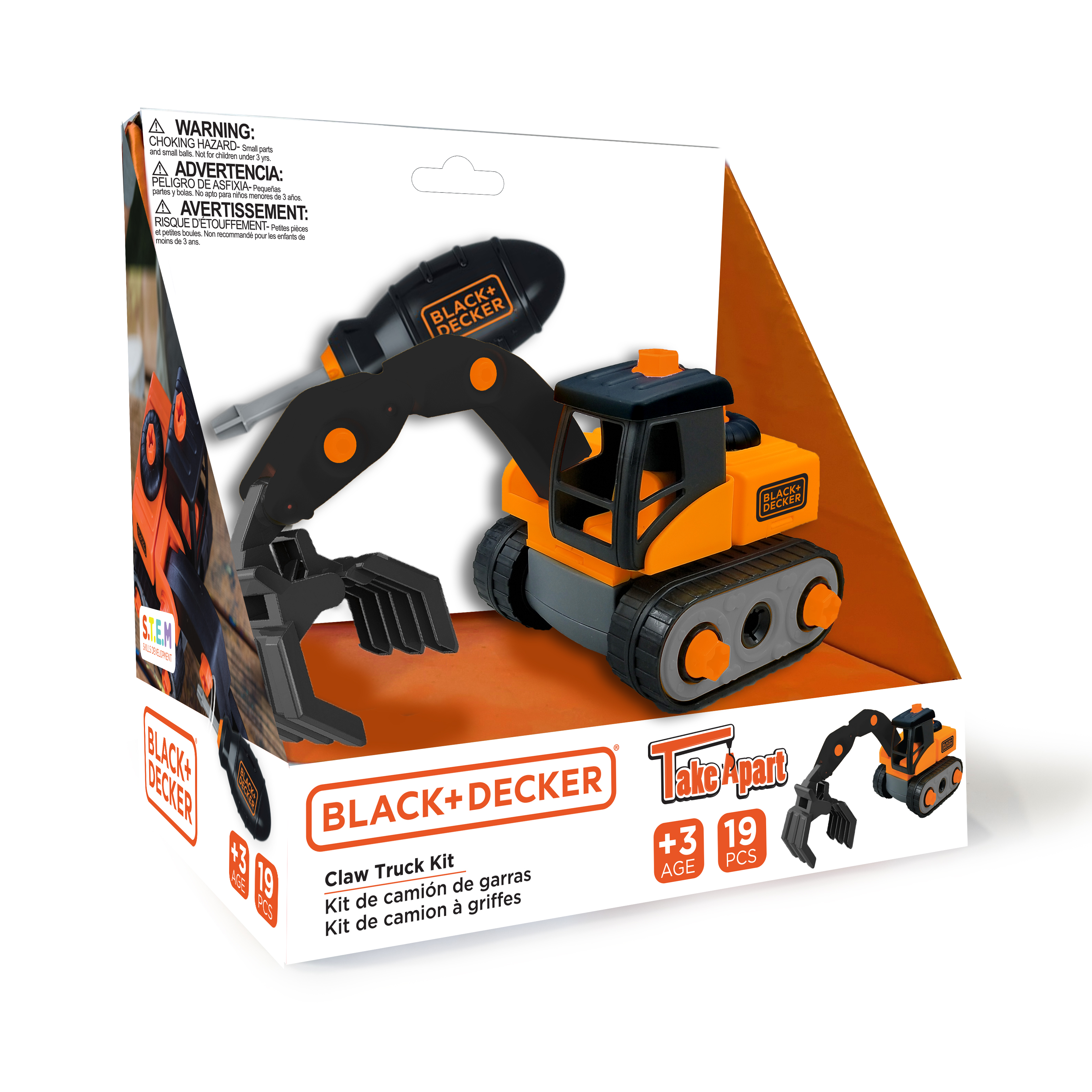 Foto 1 | Camión Garra Construcción Black+decker Take Apart Classic