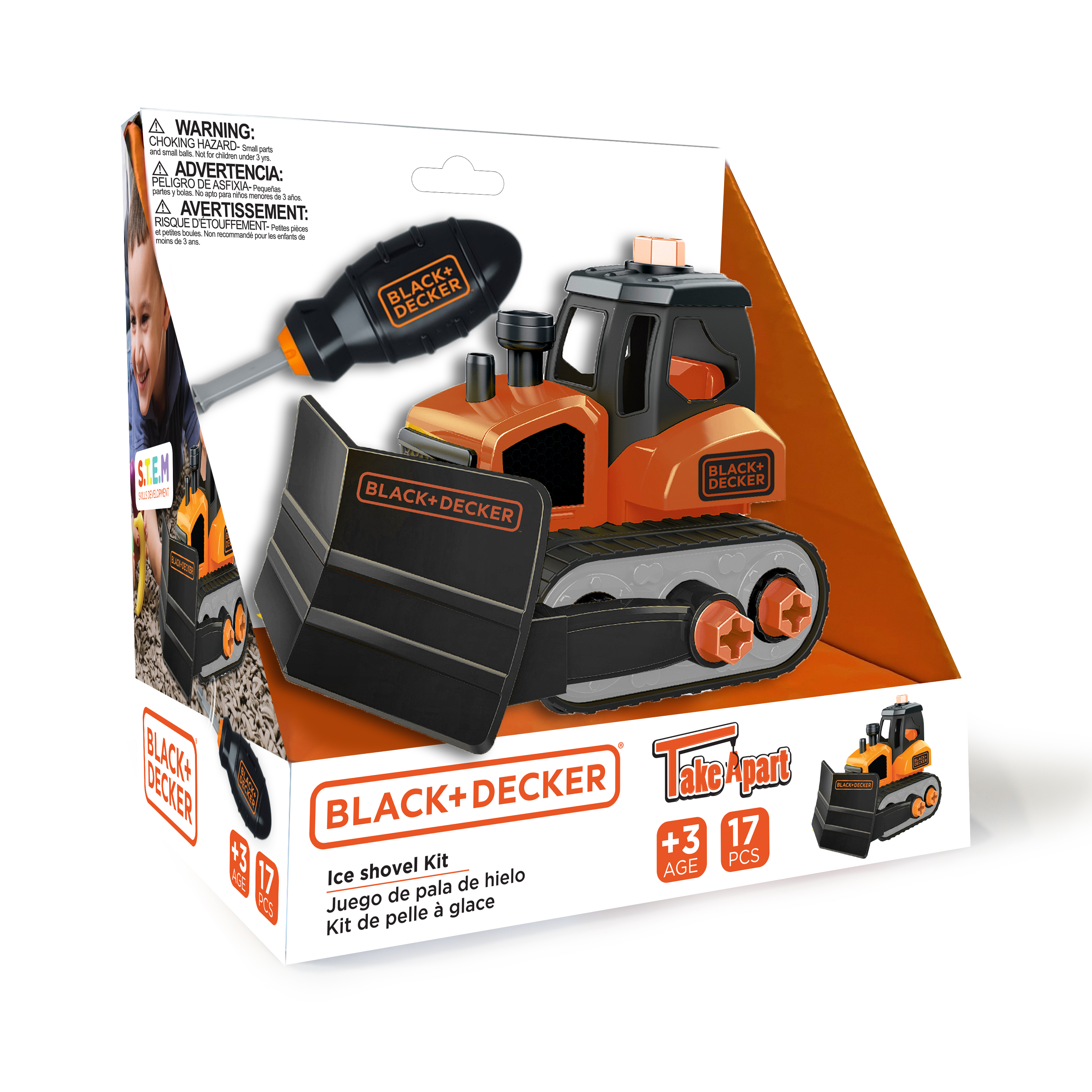 Camión Con Pala Quitanieve Black+decker Take Apart Classic