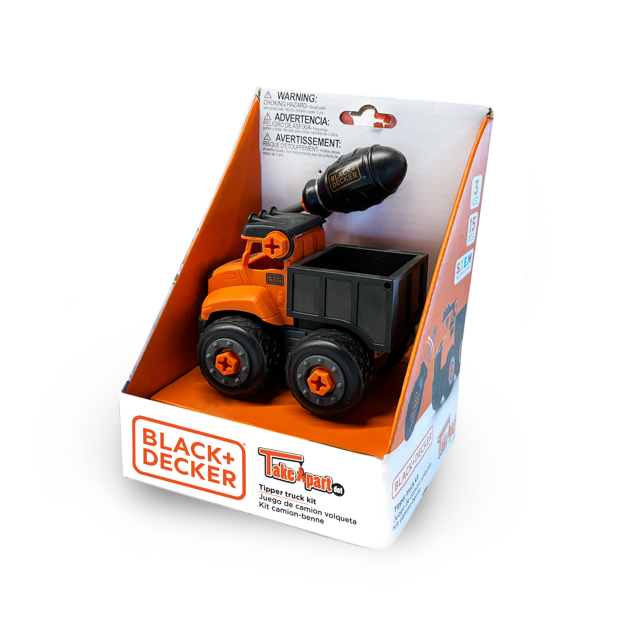 Foto 1 | Camión Volquete Construcción Black+decker Take Apart Dot