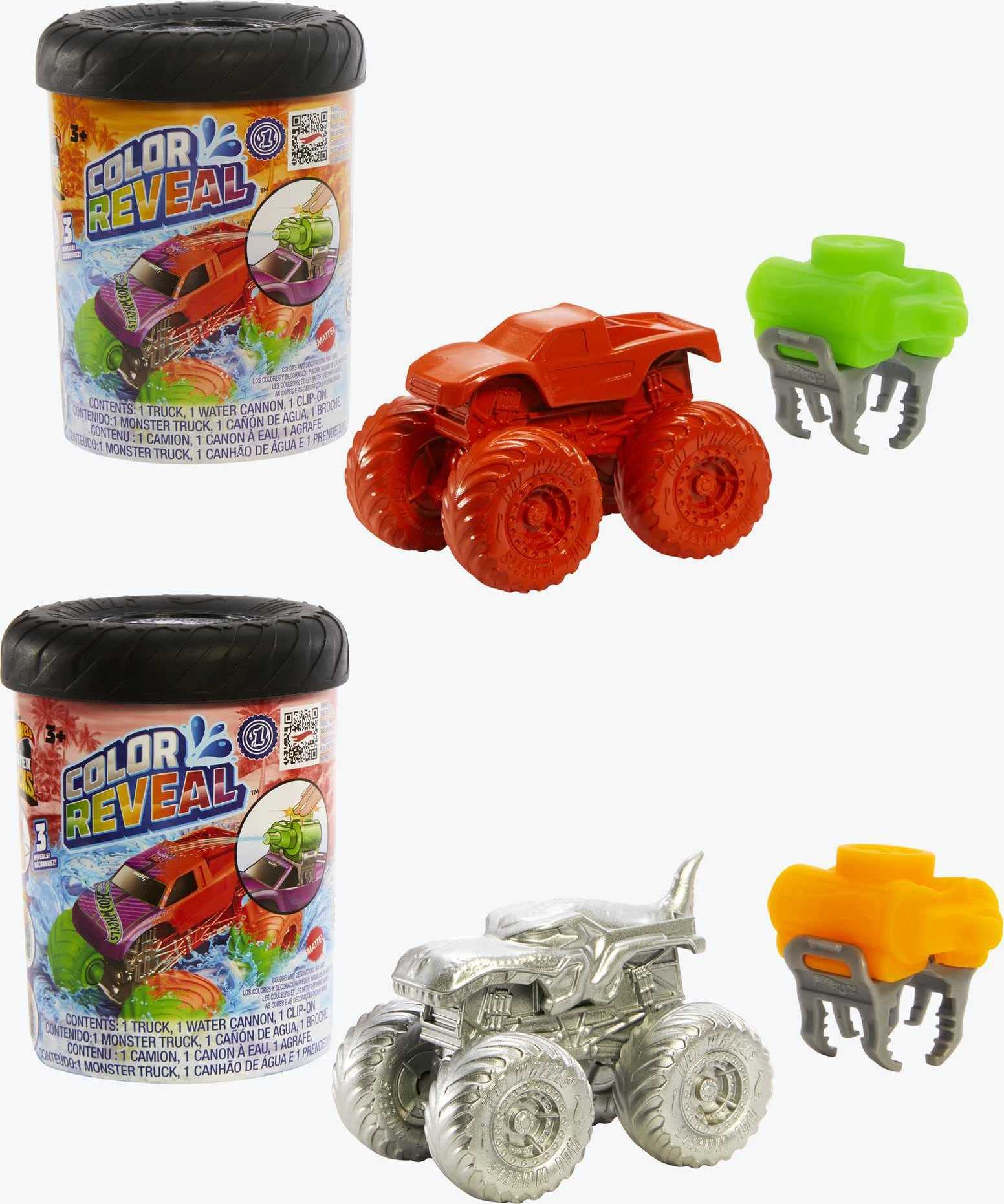 Foto 2 pulgar | Juguete Hot Wheels Monster Trucks Paquete de 2 con Tanque de Agua - Venta Internacional