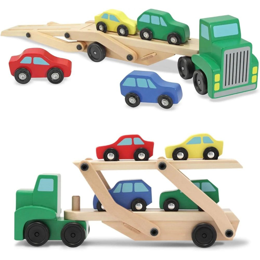 Foto 3 pulgar | Transportador de Madera Montessori para Camión De Juguete Con 4 Coches De 1 A 6 Años - Venta Internacional