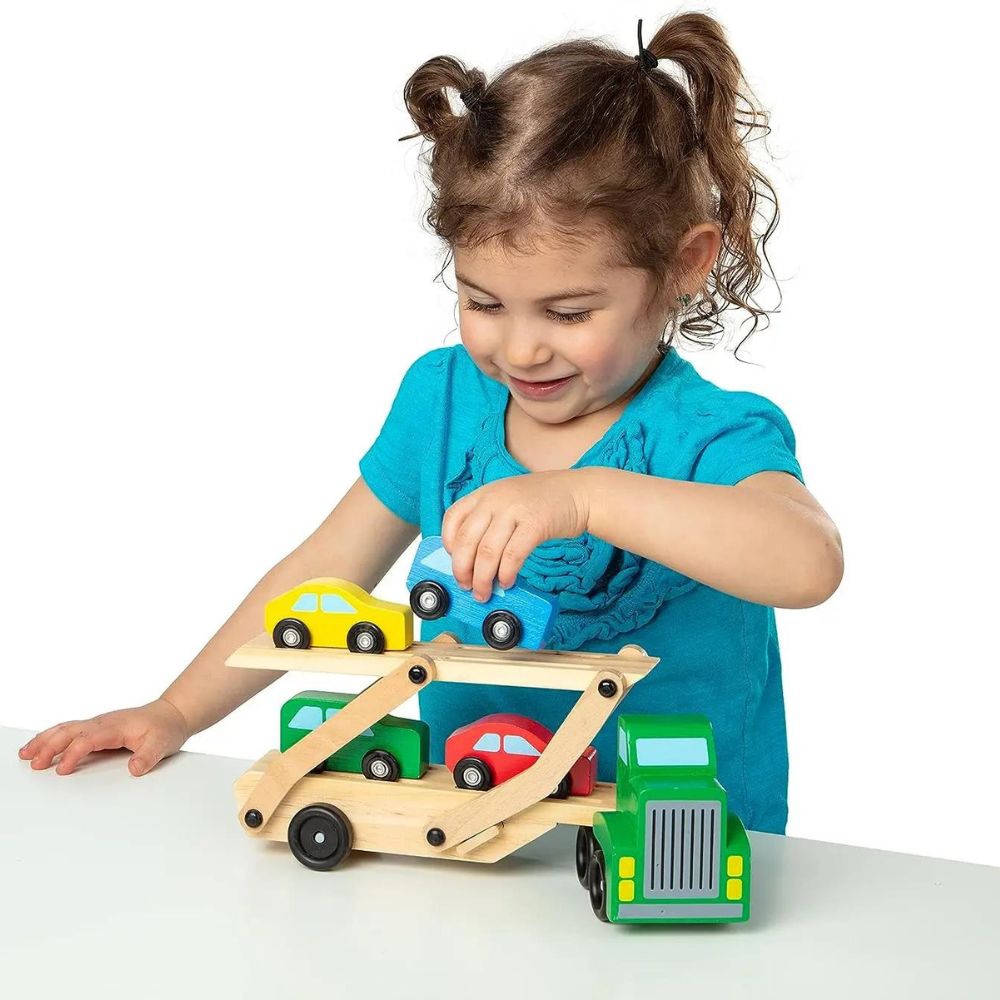 Foto 6 pulgar | Transportador de Madera Montessori para Camión De Juguete Con 4 Coches De 1 A 6 Años - Venta Internacional