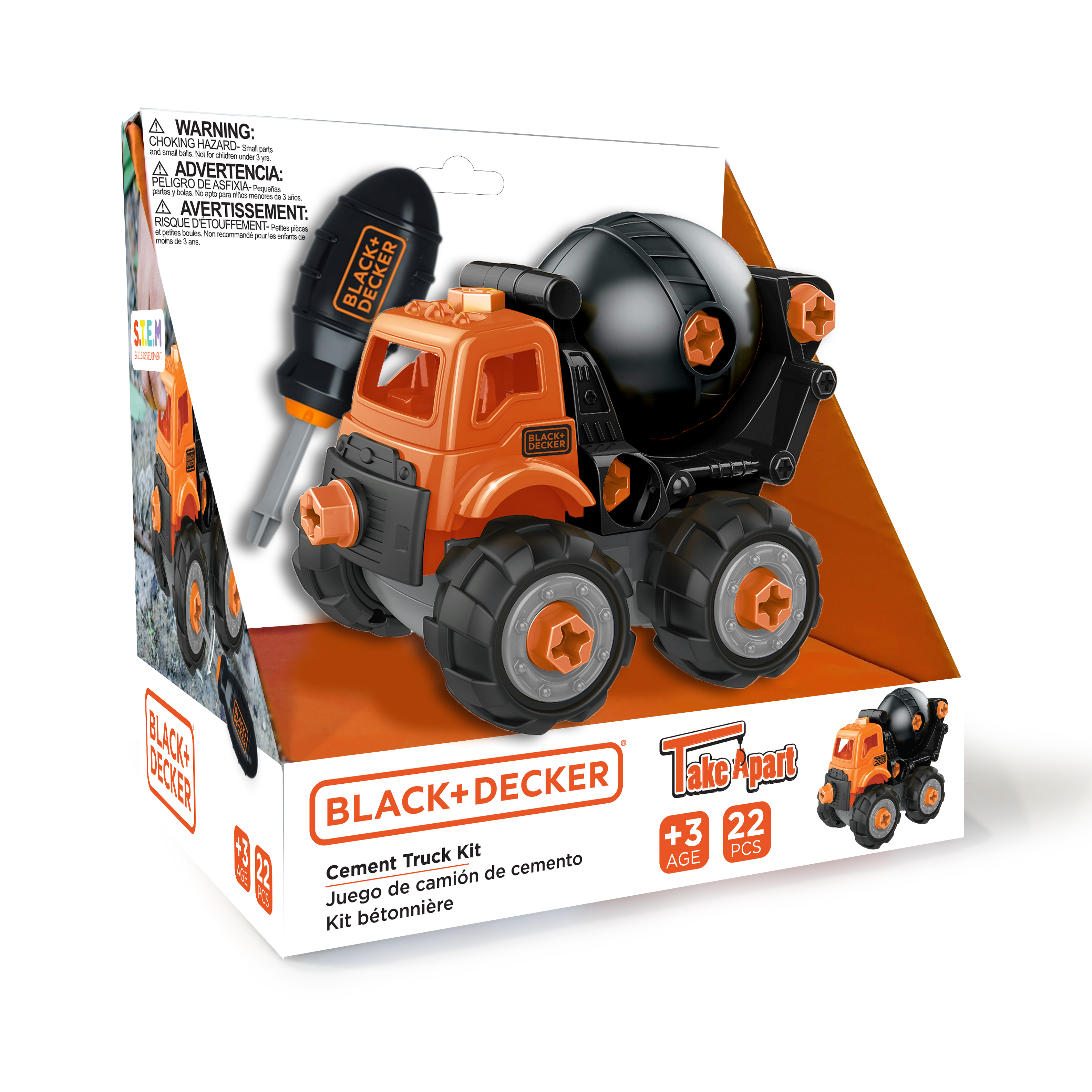 Camión Mezclador De Cemento Black+decker Take Apart Classic
