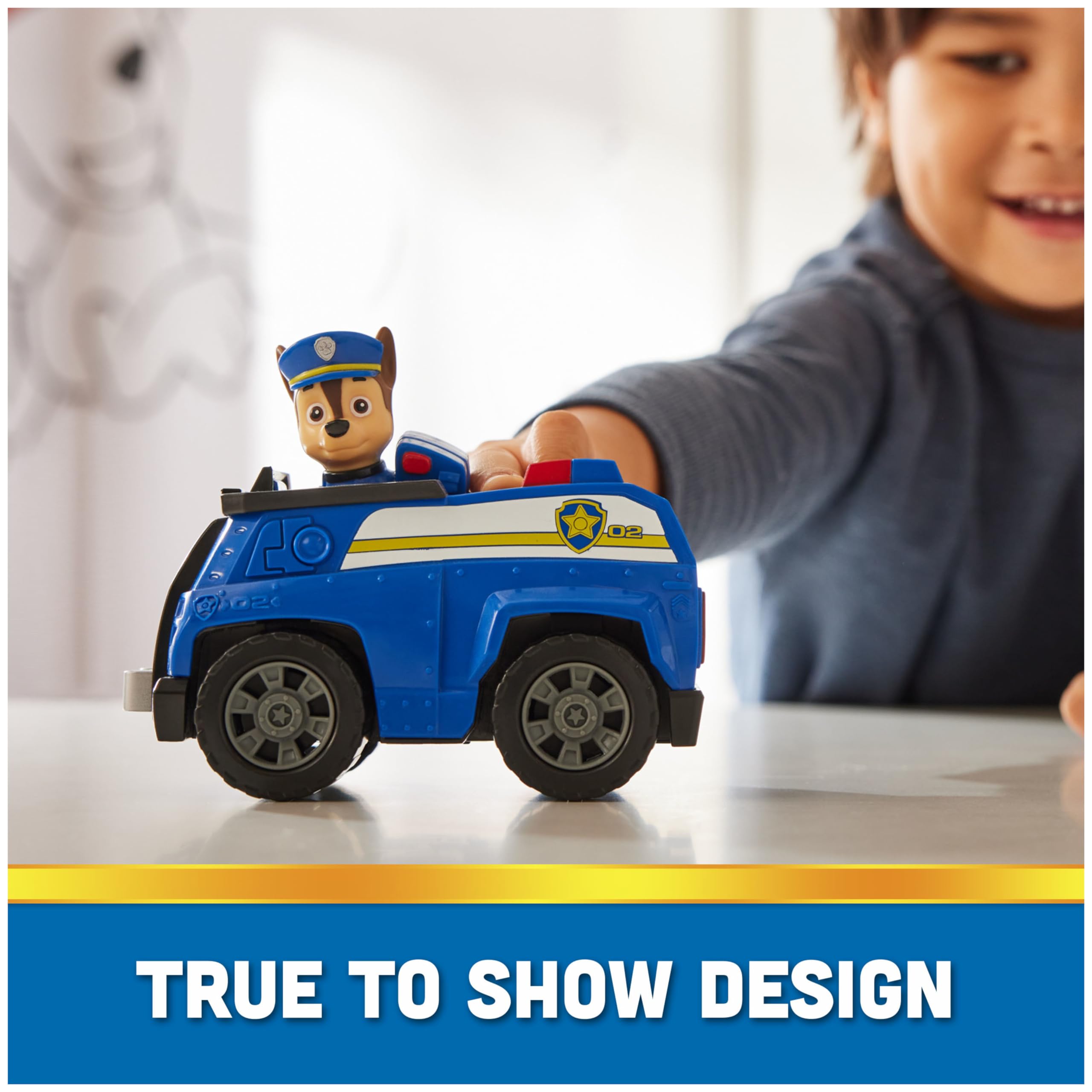 Foto 4 pulgar | Coche de Juguete Paw Patrol Chase's Patrol Cruiser con Figura de Acción - Venta Internacional