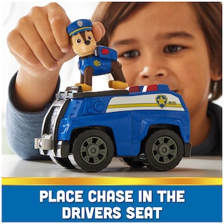 Foto 4 | Coche de Juguete Paw Patrol Chase's Patrol Cruiser con Figura de Acción - Venta Internacional