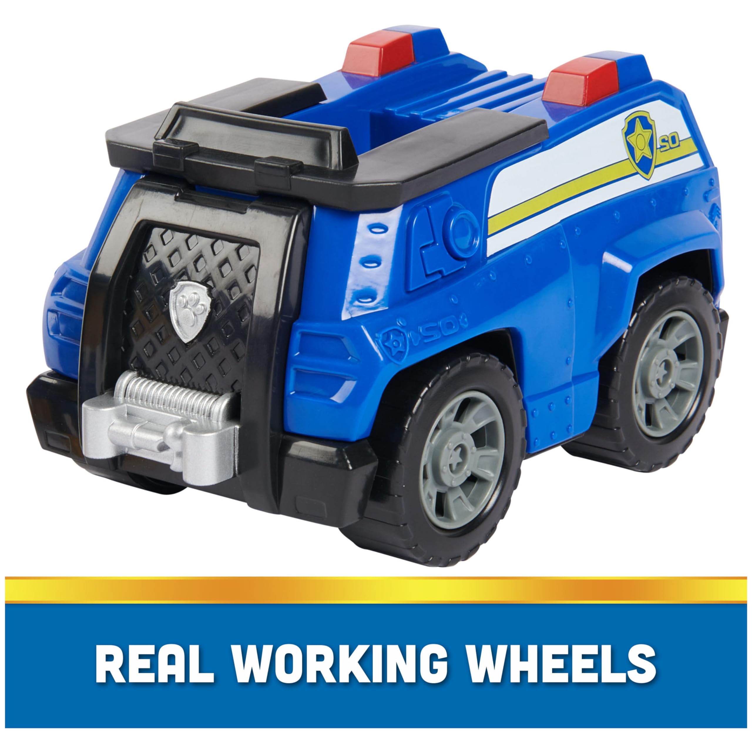 Foto 8 pulgar | Coche de Juguete Paw Patrol Chase's Patrol Cruiser con Figura de Acción - Venta Internacional