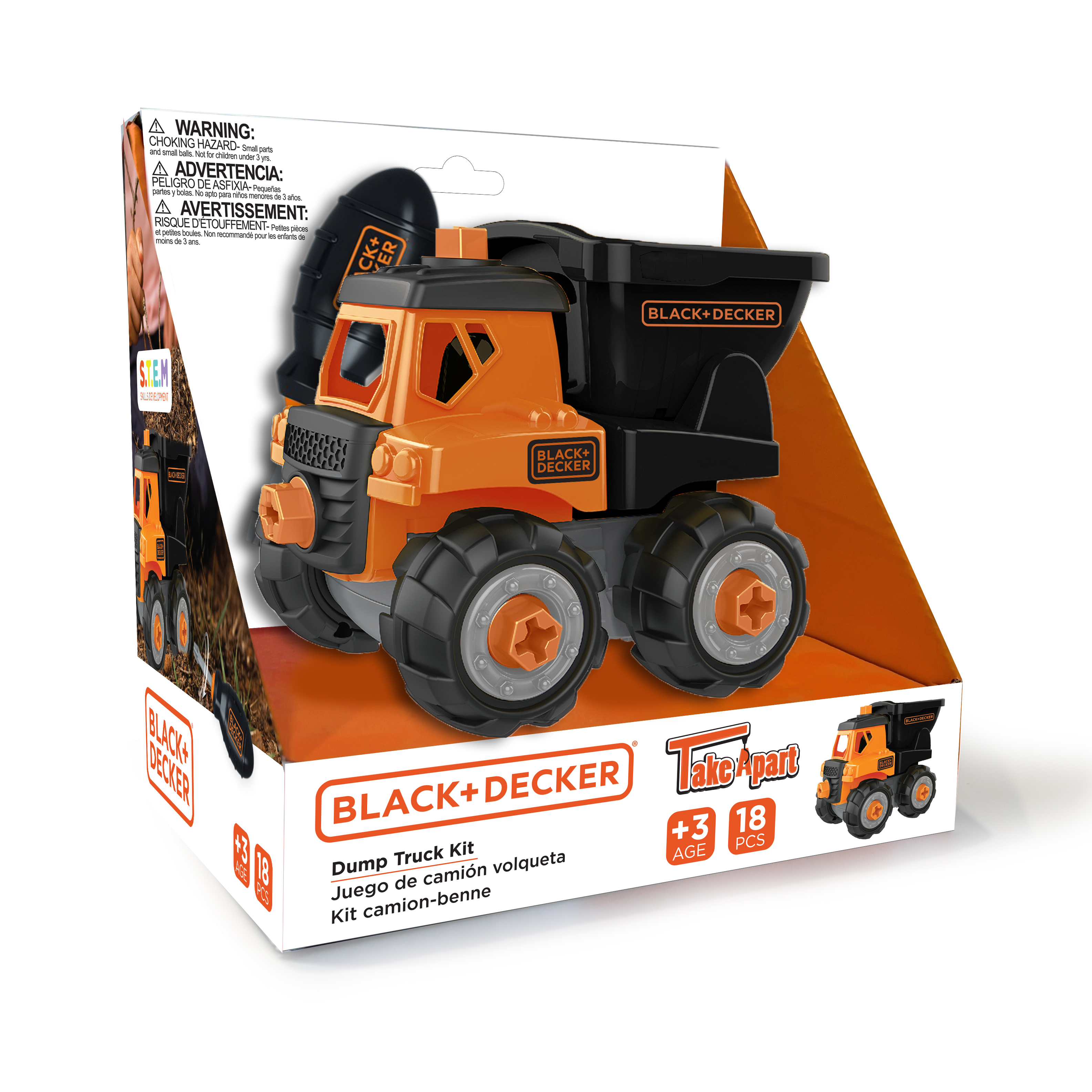 Camión Volteo Construcción Black+decker Take Apart Classic