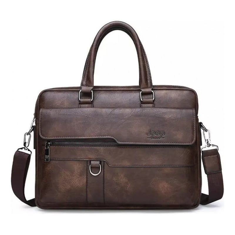 Maletín Jeep Buluo De Piel Para Hombre Original 38x28x7 Cm - Venta Internacional. $575