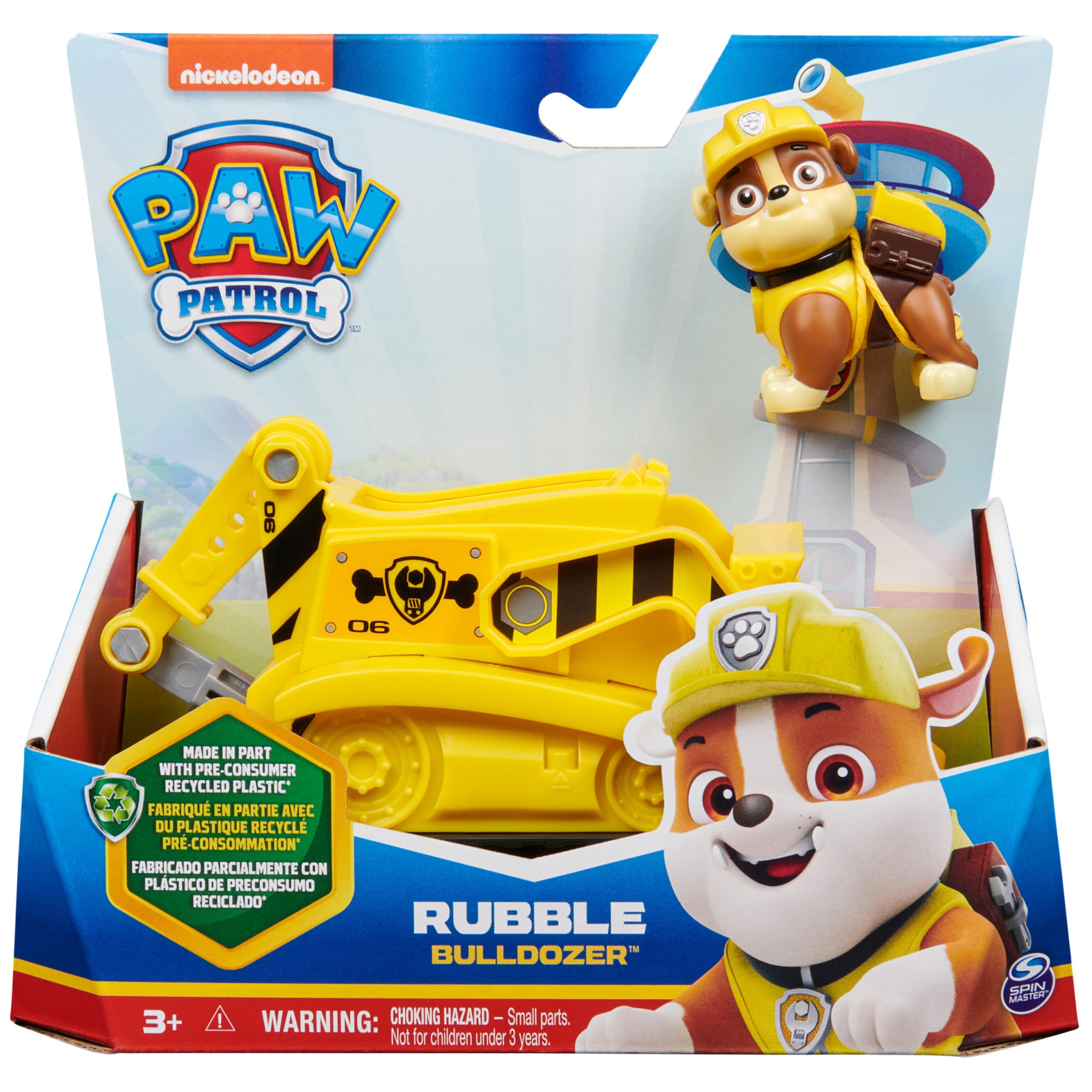 Foto 3 pulgar | Vehículo de Juguete Paw Patrol Rubble's Bulldozer con Figura de Acción - Venta Internacional