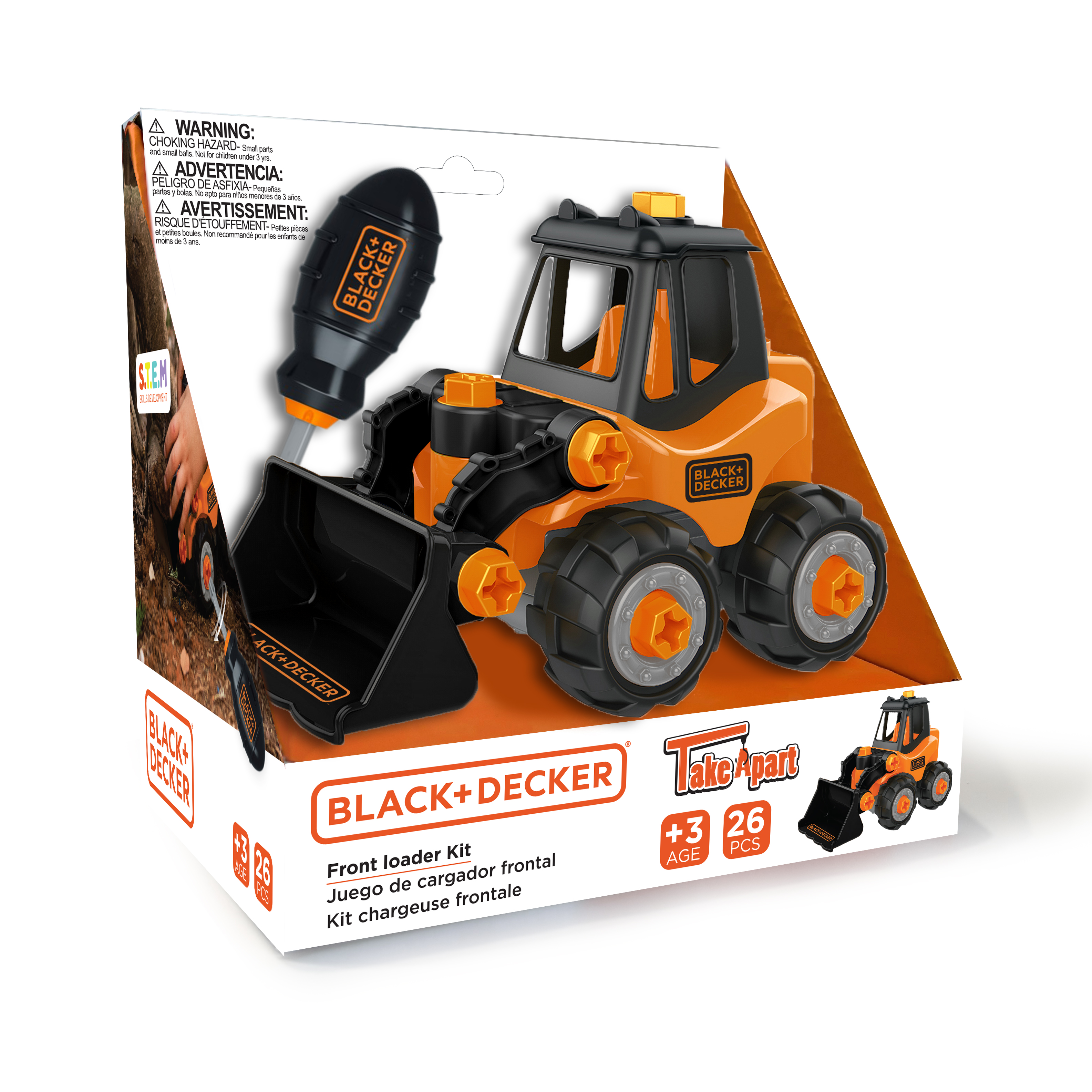 Camión Carga Frontal Construcción Black+decker Take Apart
