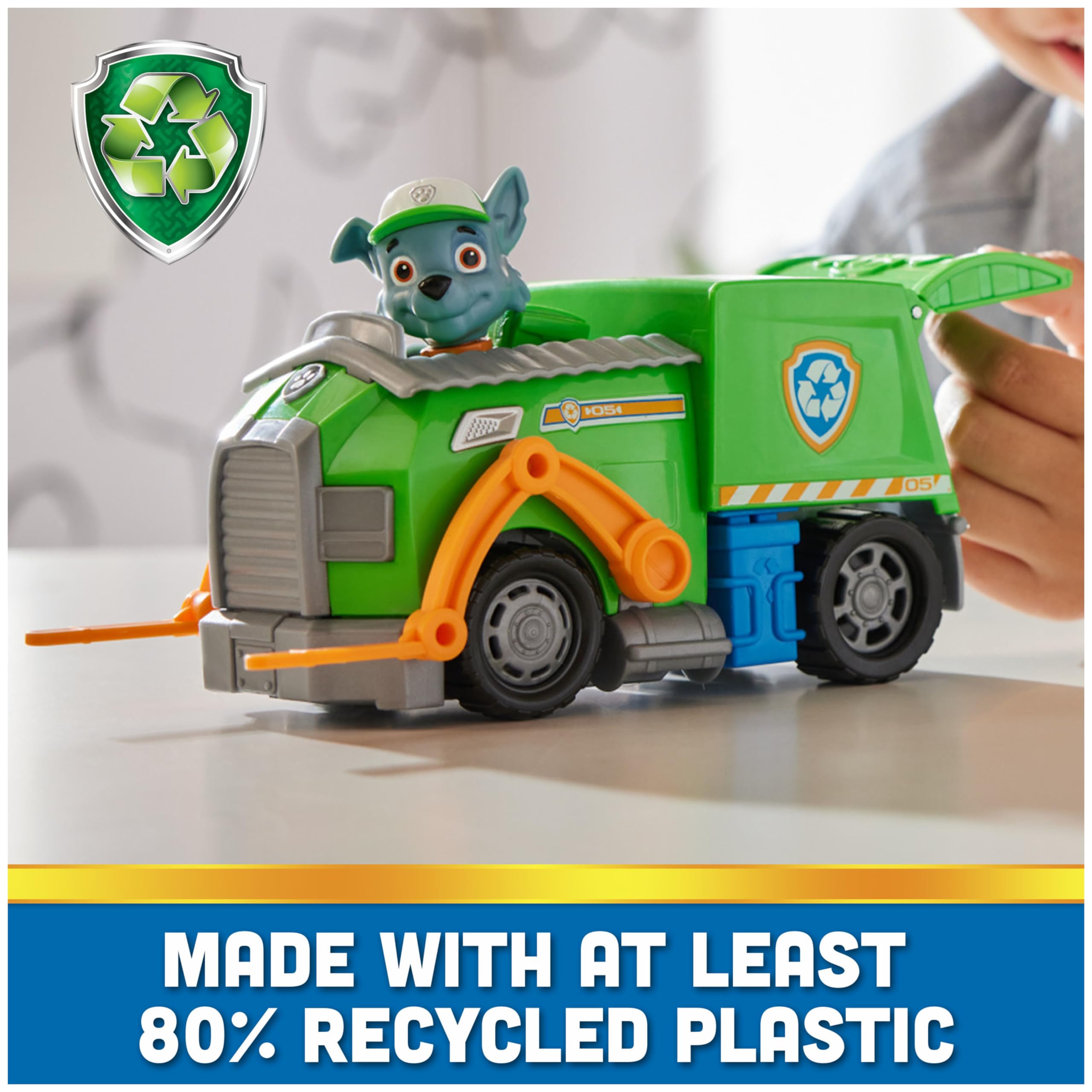 Foto 2 | Truck Paw Patrol Rocky's Recycle con Figura de Acción - Venta Internacional