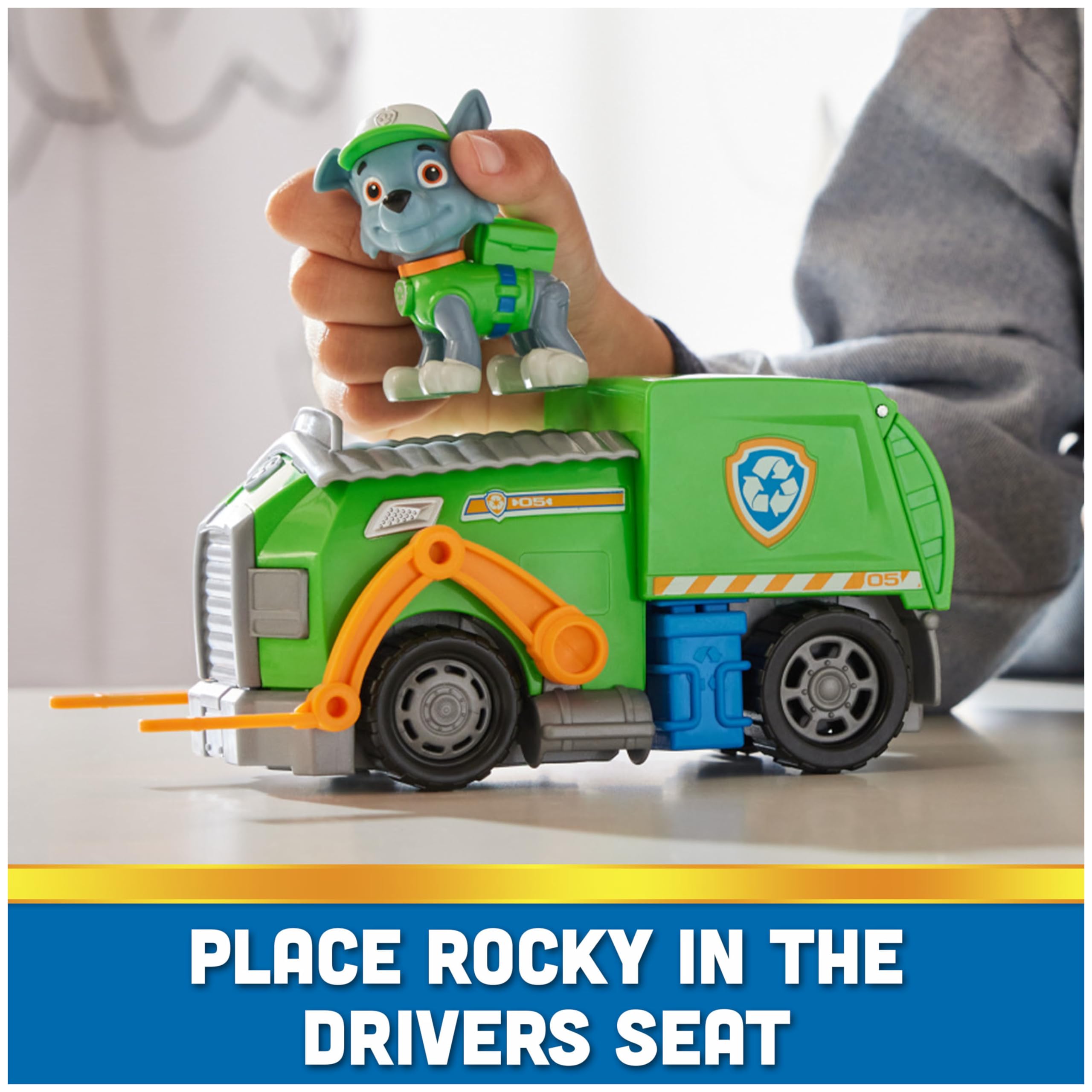 Foto 5 pulgar | Truck Paw Patrol Rocky's Recycle con Figura de Acción - Venta Internacional