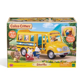 Foto 5 | Autobús Escolar De Juguete Calico Critters Country Tree Con 7 Figuras - Venta Internacional.